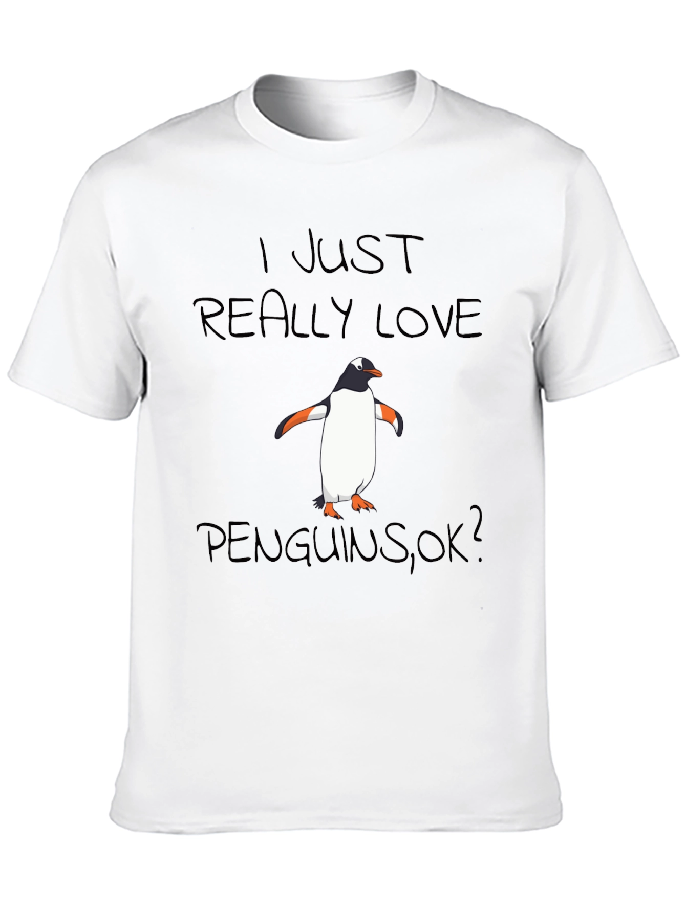 Black Penguin Lover Black T-Shirt view 10