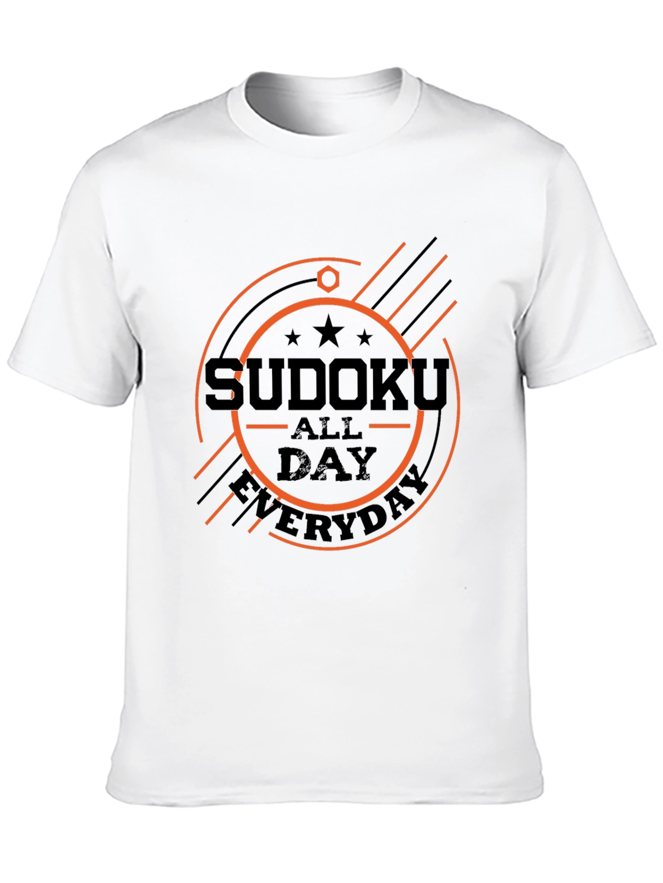 Black Sudoku All Day Everyday Graphic Tee view 10
