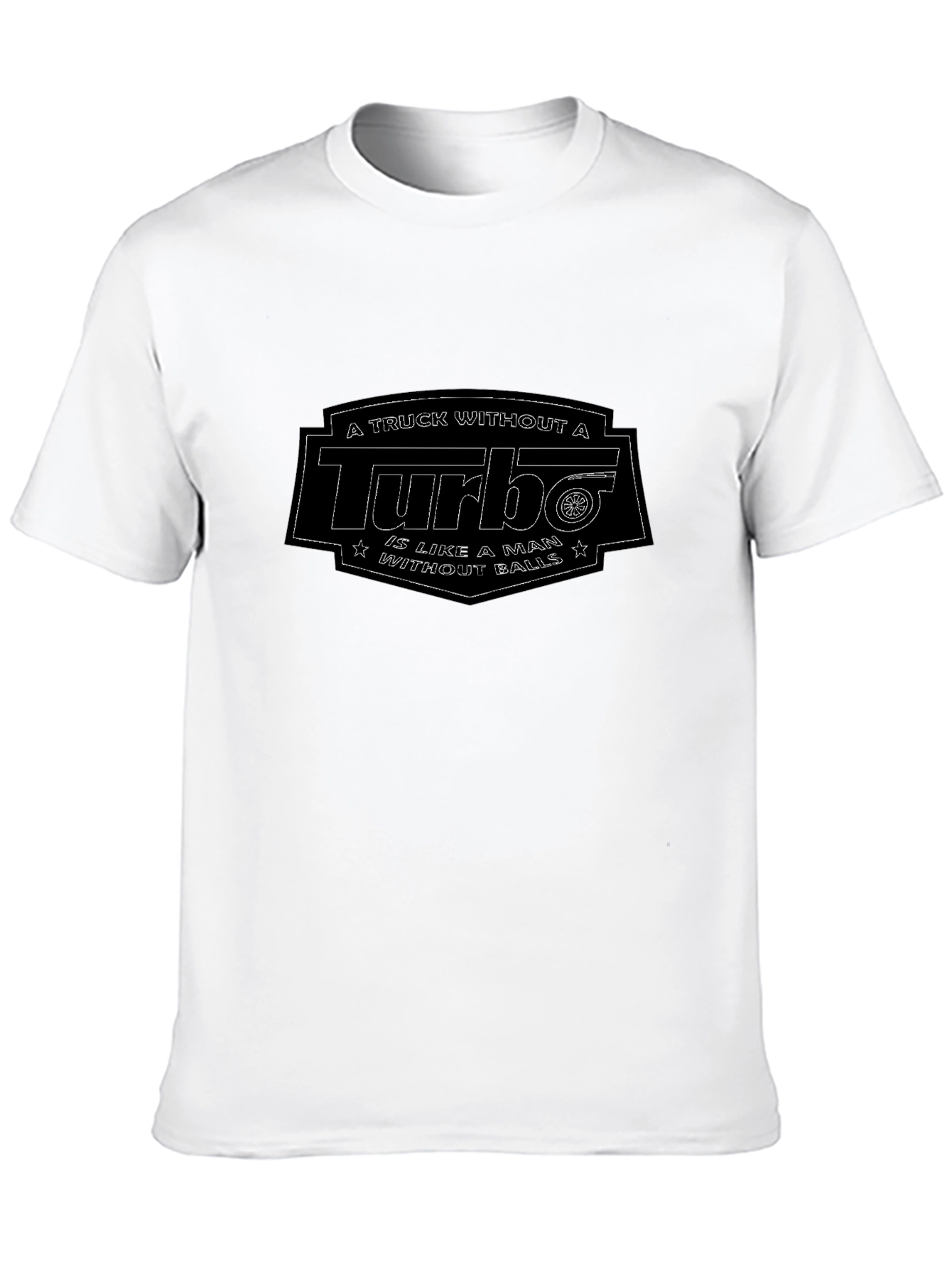Black Turbo Truck Humor T-Shirt - Automotive Enthusiast Apparel view 10
