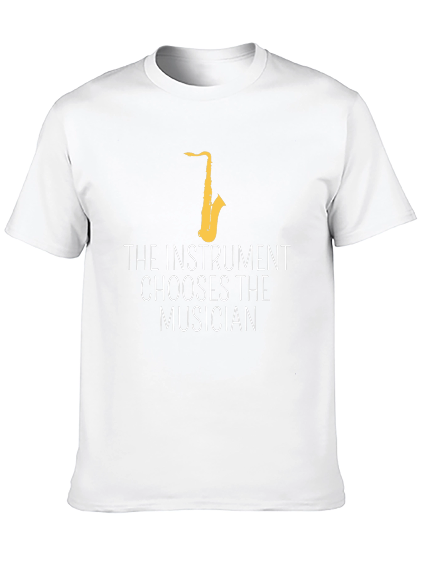 Black Instrument Chooses Musician Saxophone Graphic T-Shirt view 10
