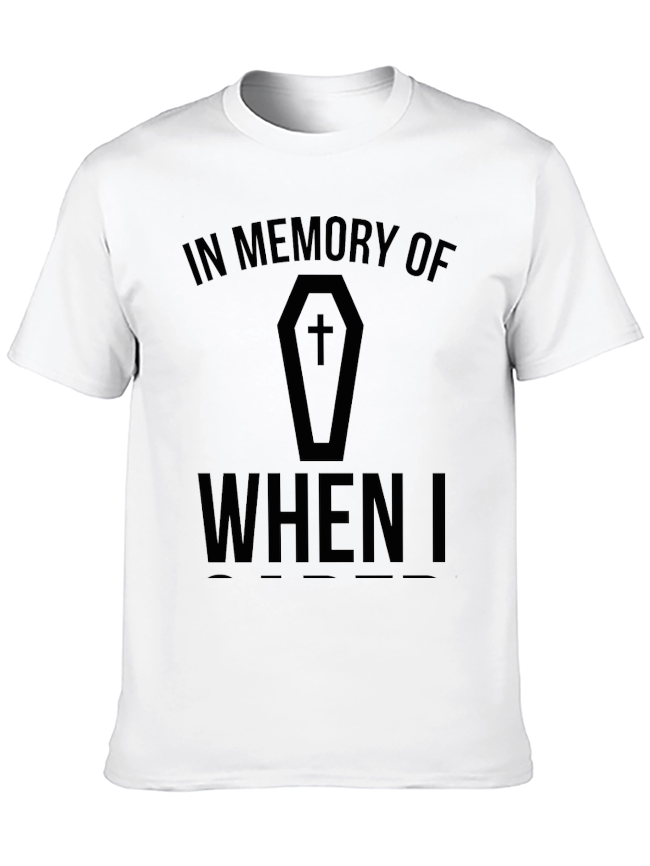 Black In Memory Of T-Shirt view 10