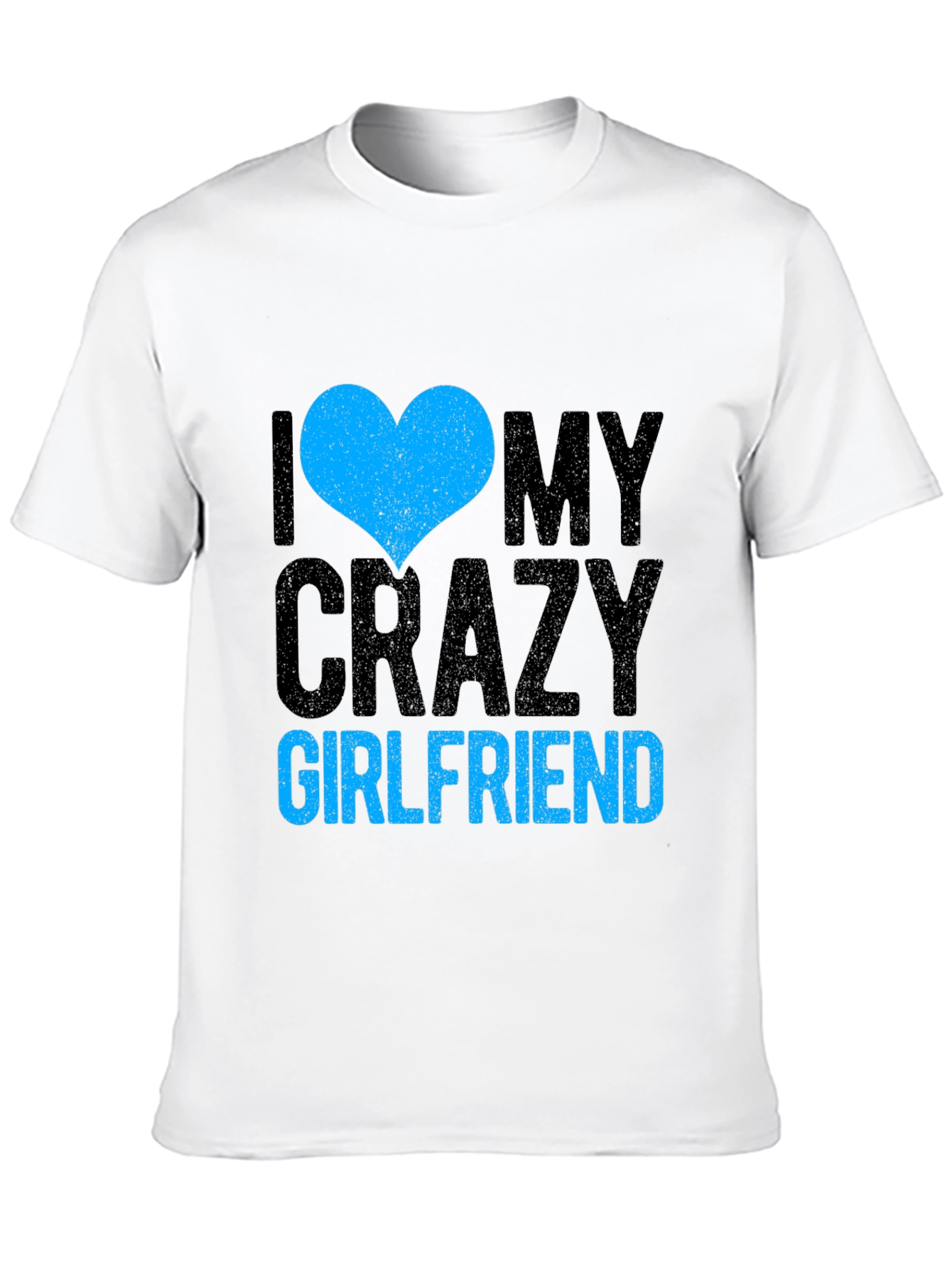 Black I Heart My Crazy Girlfriend - Novelty T-Shirt view 10