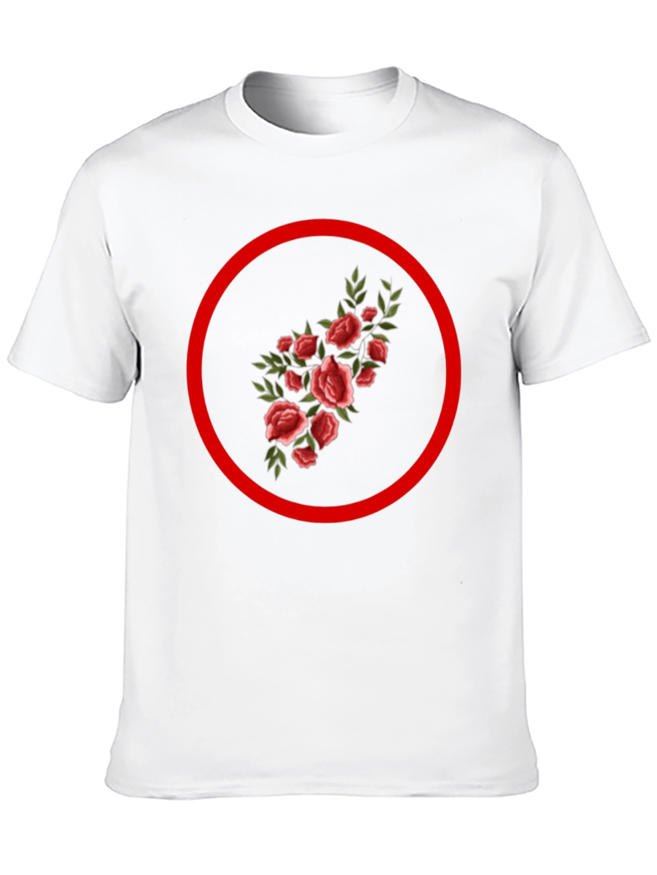 Floral Circle Graphic Tee - Trendy Streetwear - 10