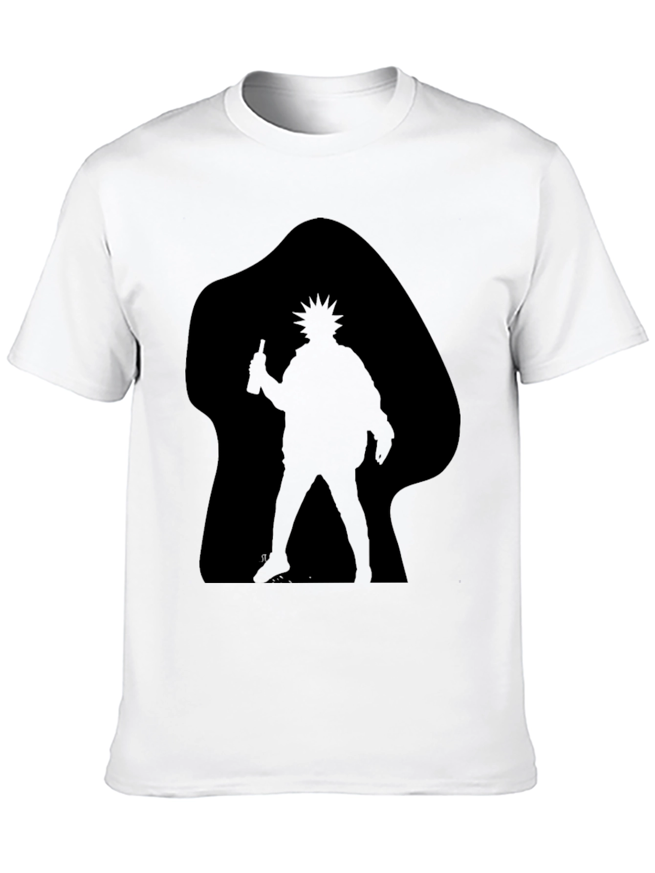 Black Silhouette Rick T-Shirt - Men's Black Graphic Tee view 10
