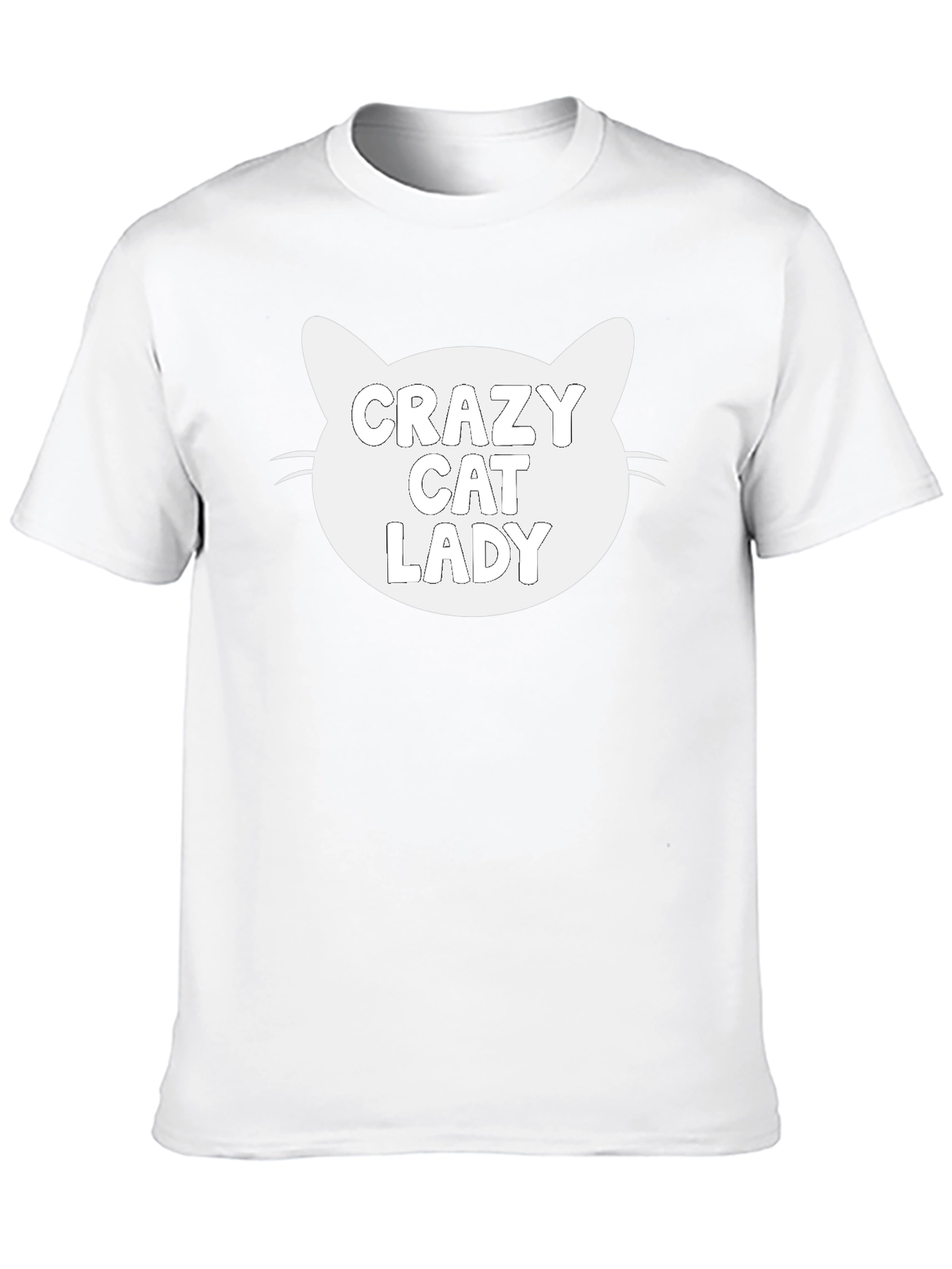 Black Crazy Cat Lady Black Graphic Tee - Unisex Fit view 10