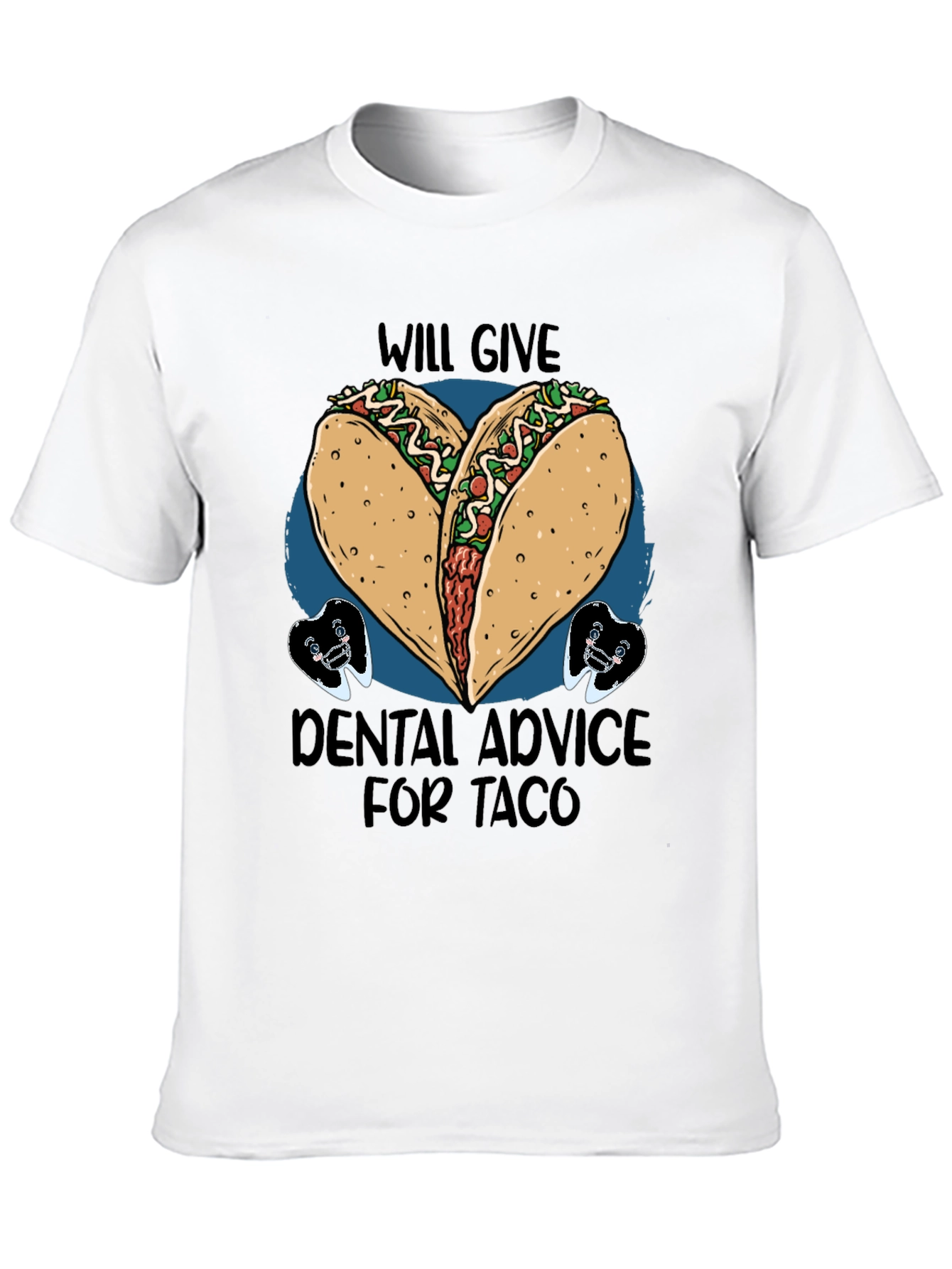 Black Taco Dental Advice Graphic Tee view 10