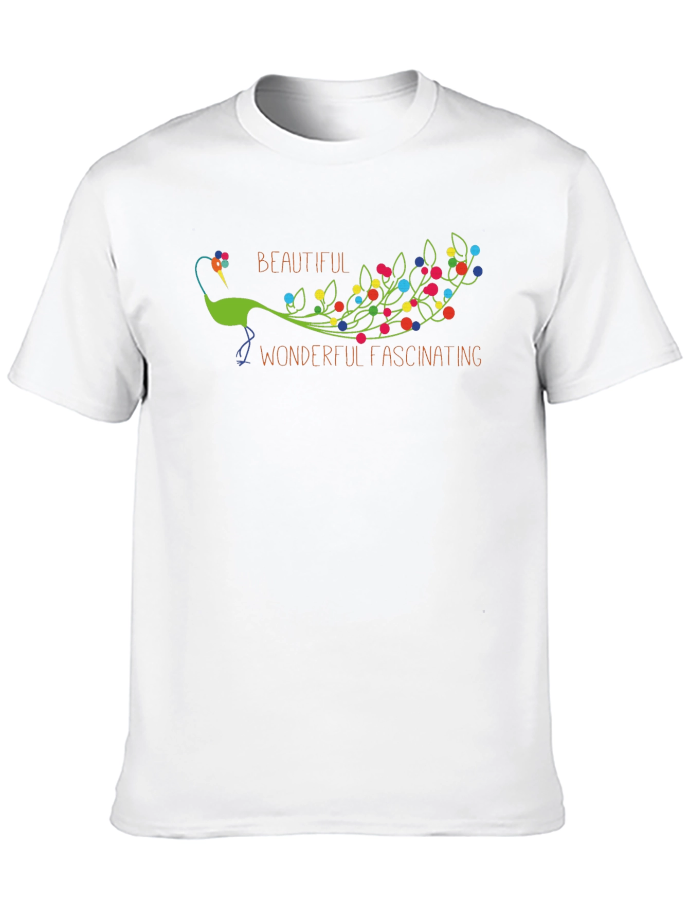 Black Beautiful Peacock Graphic Tee view 10