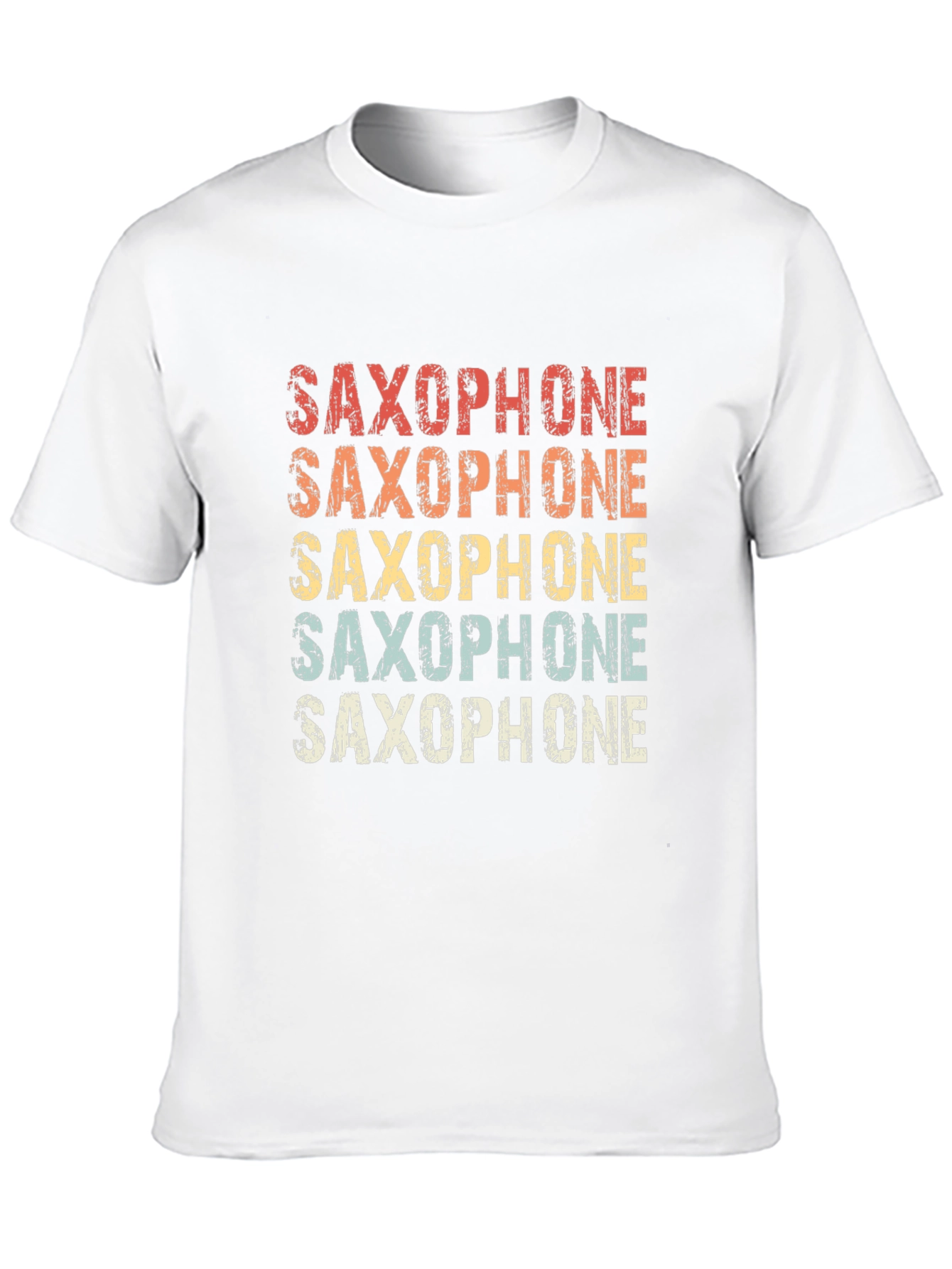 Black Retro Saxophone T-Shirt - Musical Instrument Tee view 10