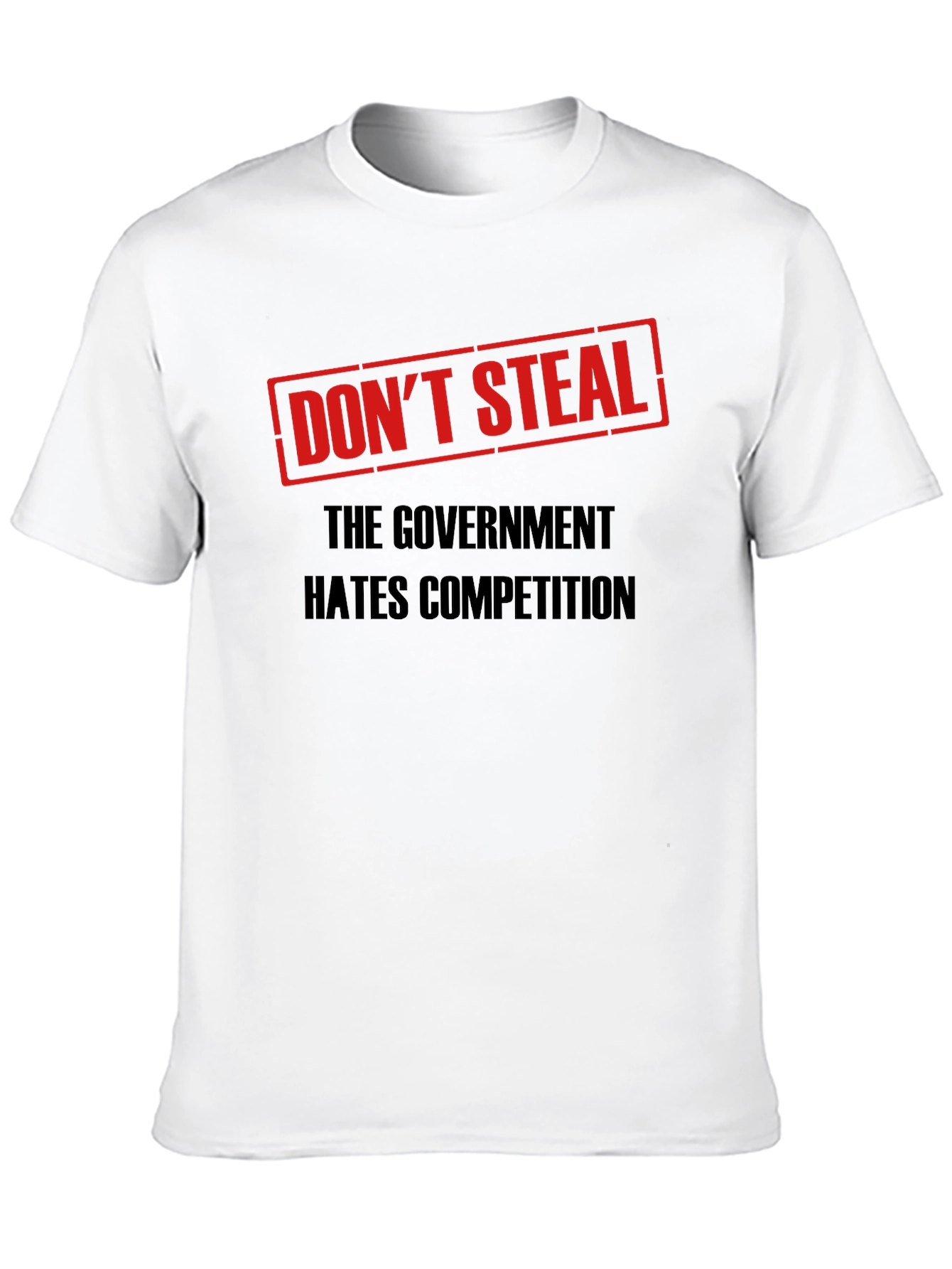 Black Don't Steal Government Competition T-Shirt view 10
