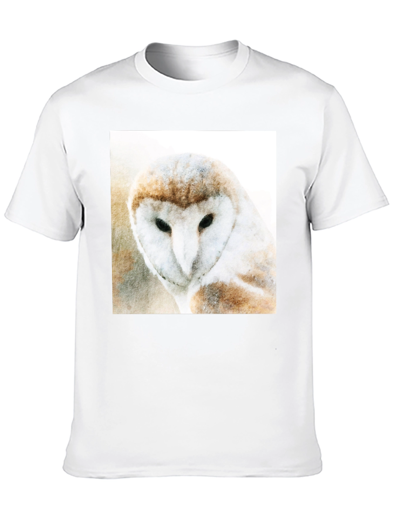 Black Owl Graphic Print Black T-Shirt view 10