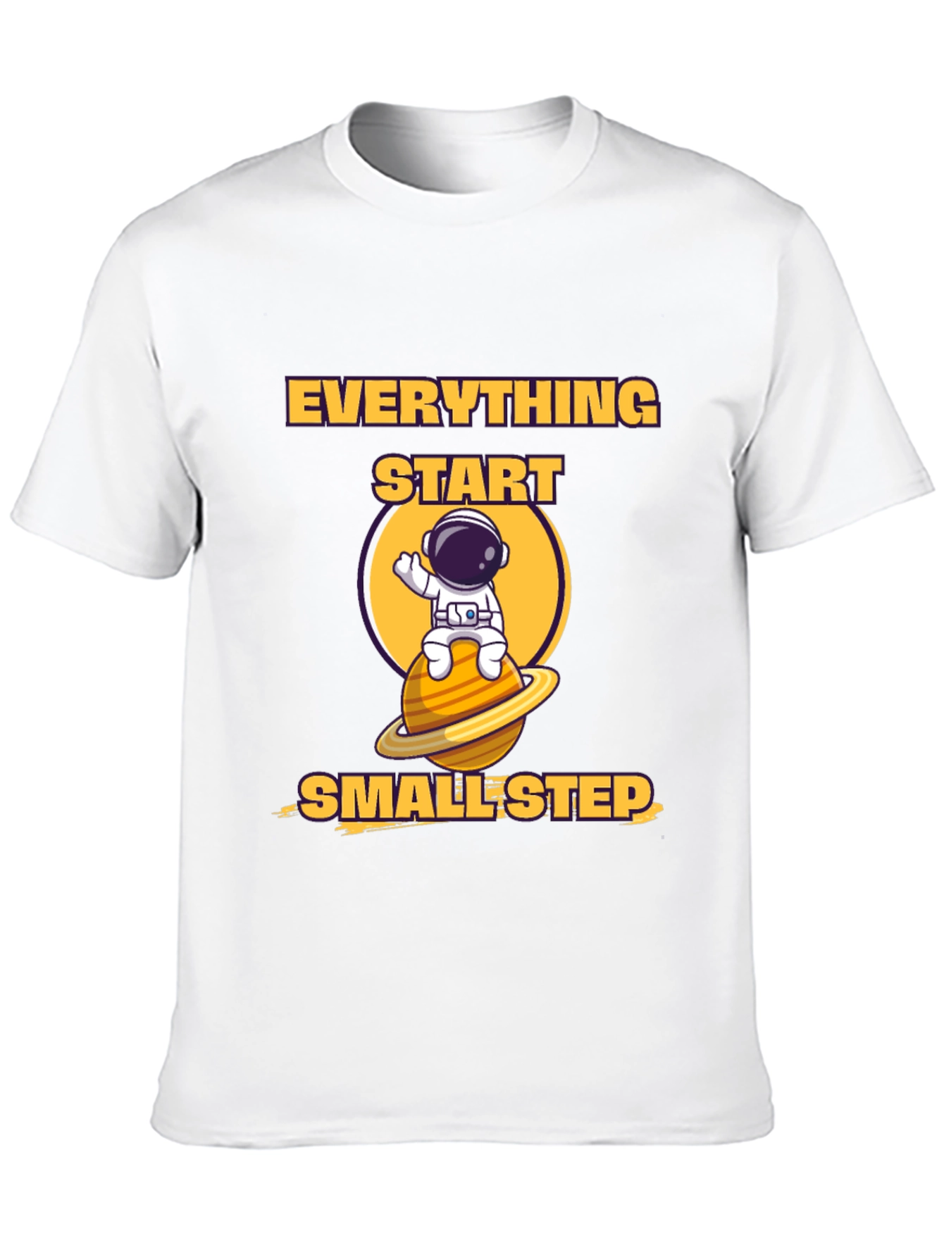 Black Everything Starts Smallest Step T-Shirt view 10