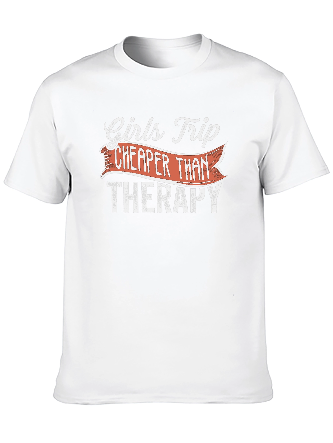 Black Girls Trip Cheaper Than Therapy Black T-Shirt view 10