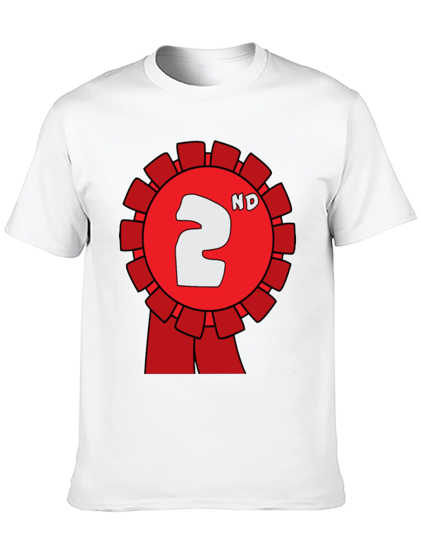 Black Second Place Award Ribbon T-Shirt view 10