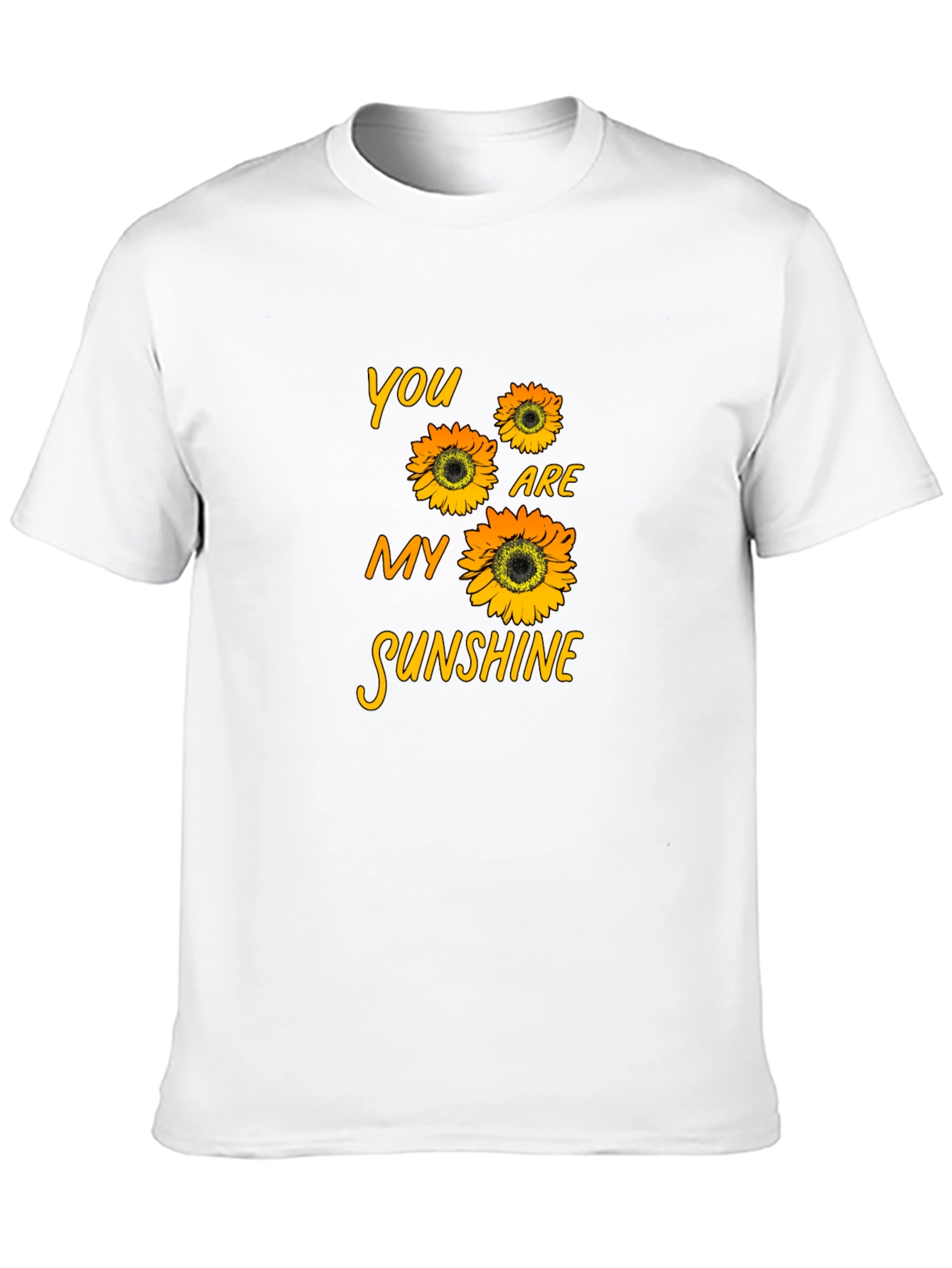 Black Sunflower Graphic T-Shirt - You Are My Sunshine view 10