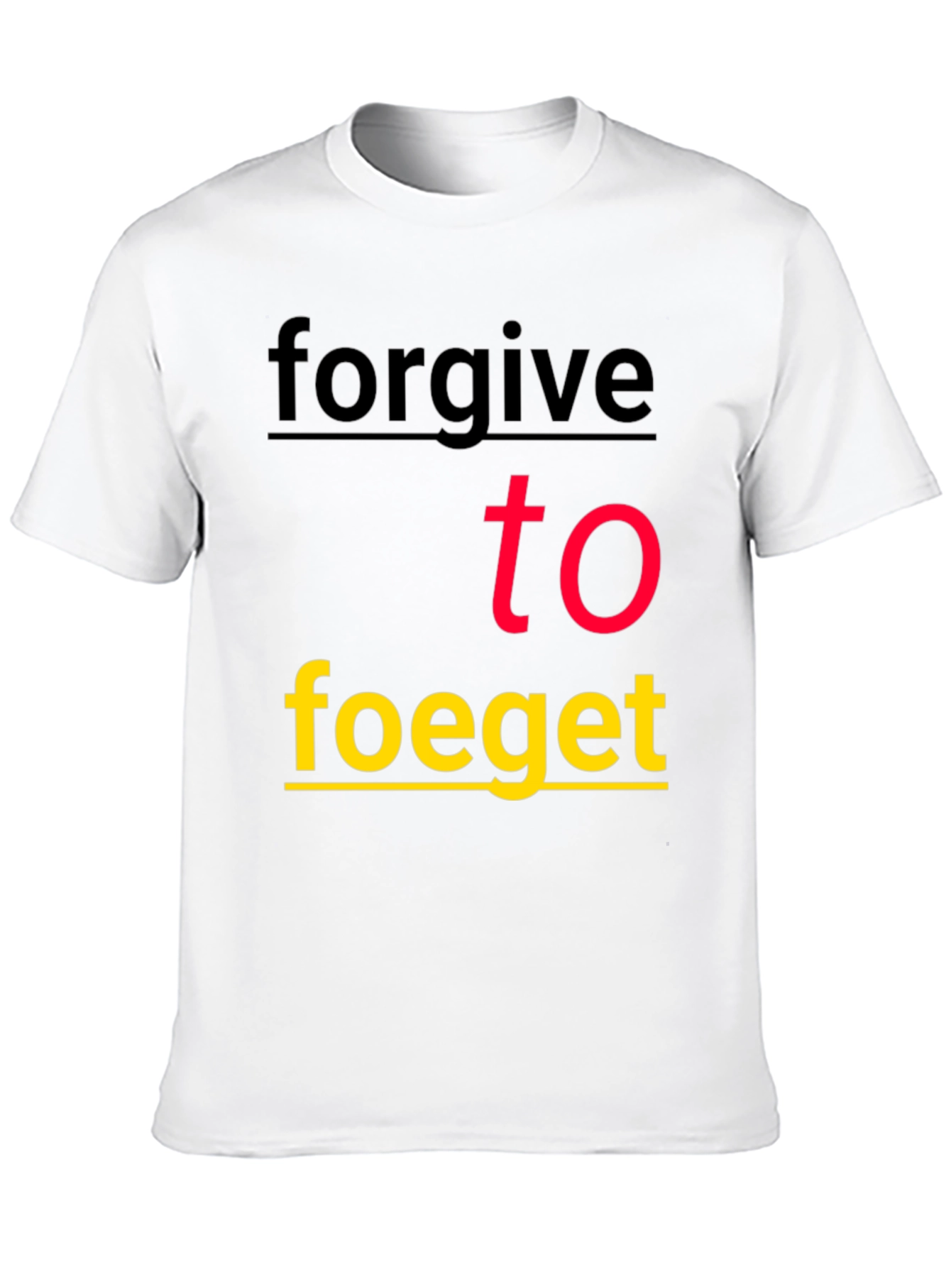 Black Forgive To Forget Graphic Tee - Stylish Black T-Shirt view 10