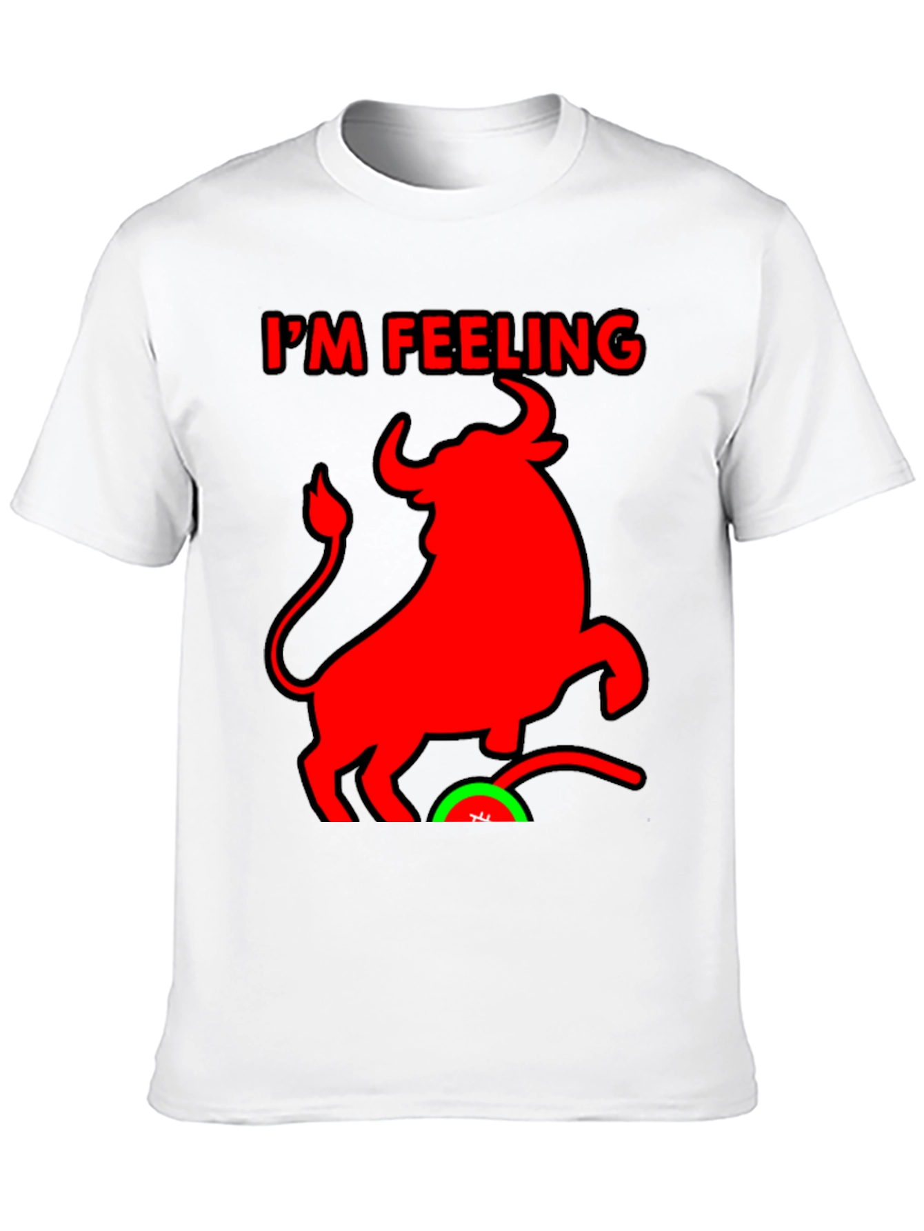 Black I'm Feeling Bullish Black T-Shirt view 10