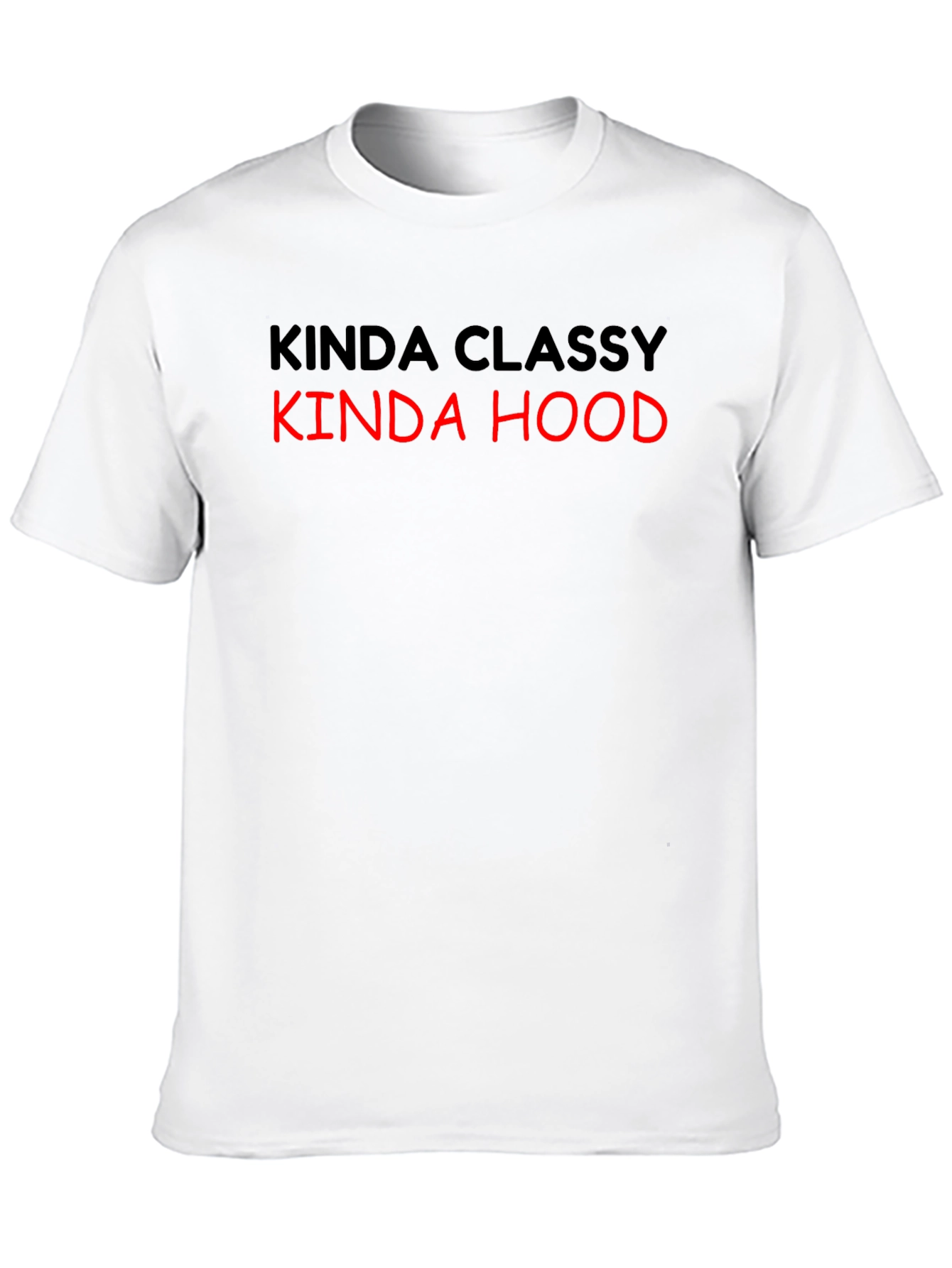 Black Kinda Classy Kinda Hood T-Shirt view 10