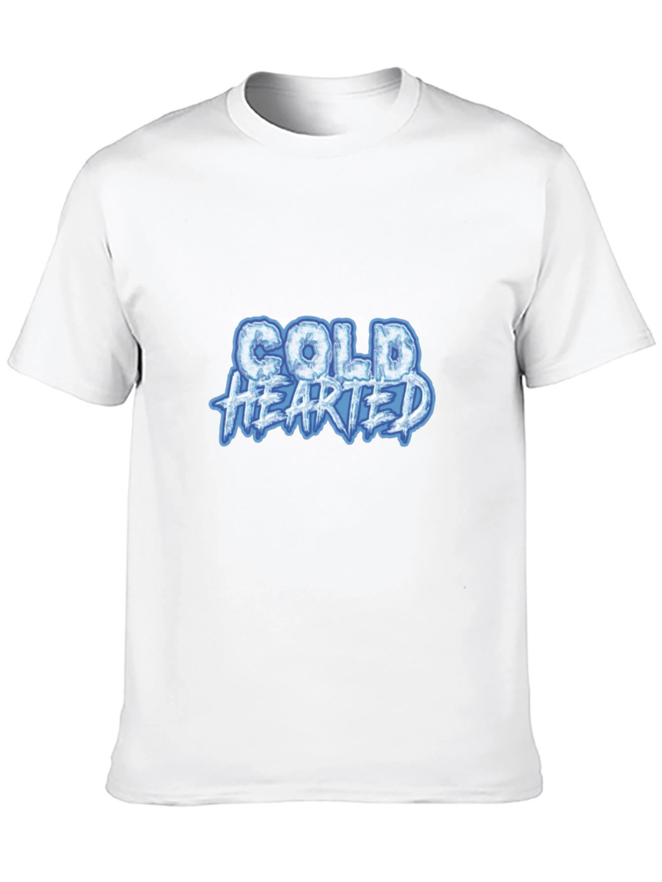 Cold Hearted Graphic Tee - Black Cotton Blend Shirt - 10