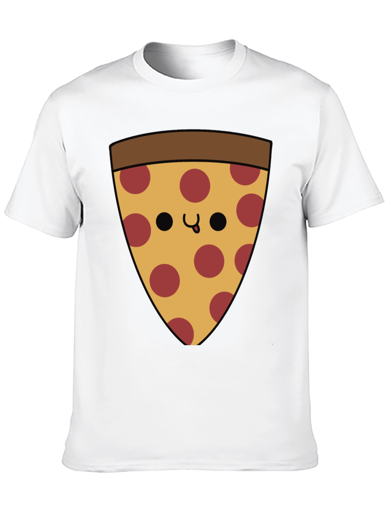 Black Pizza Slice Graphic T-Shirt - Casual Comfort view 10