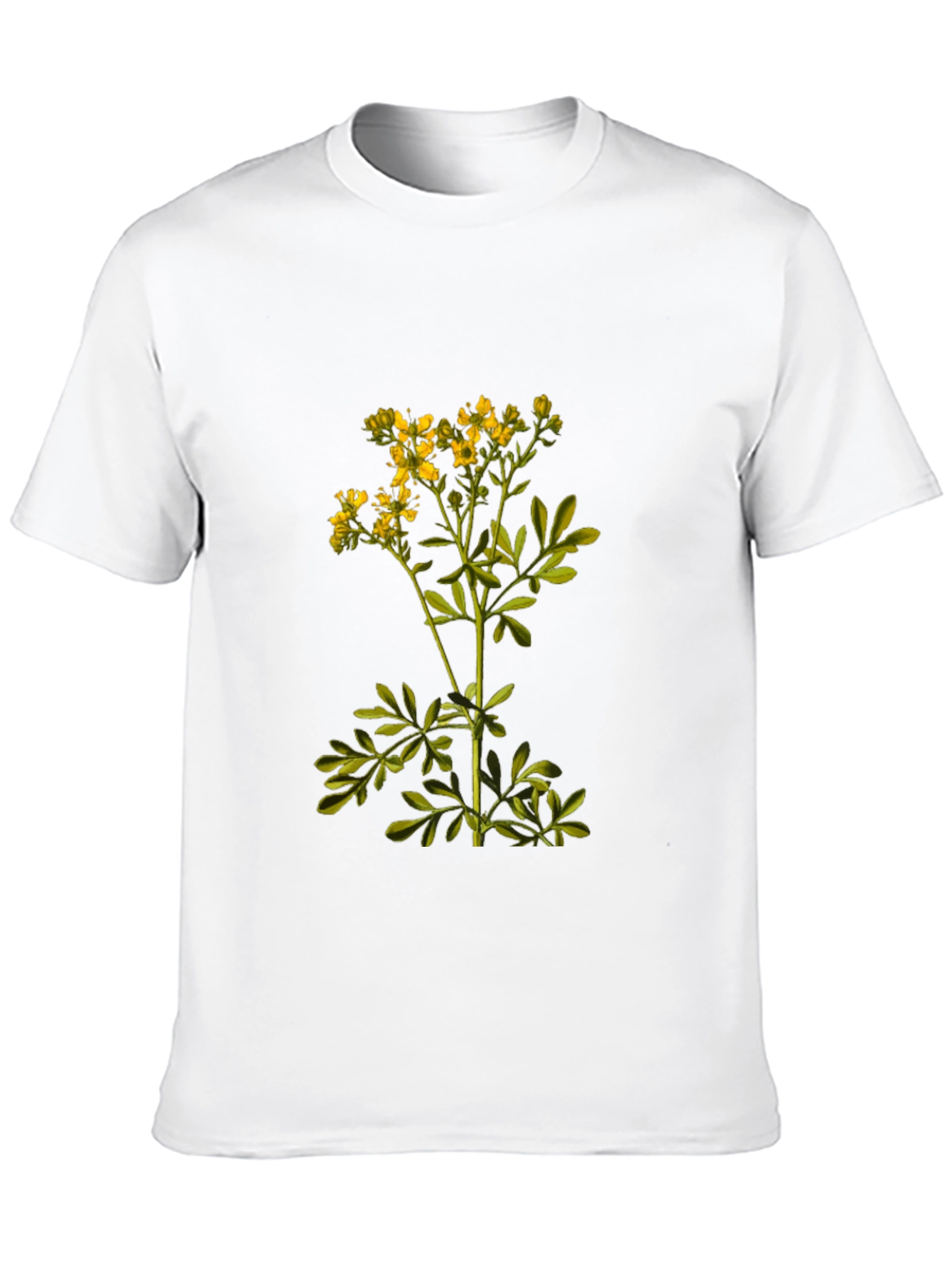 Black Botanical Print Black T-Shirt view 10