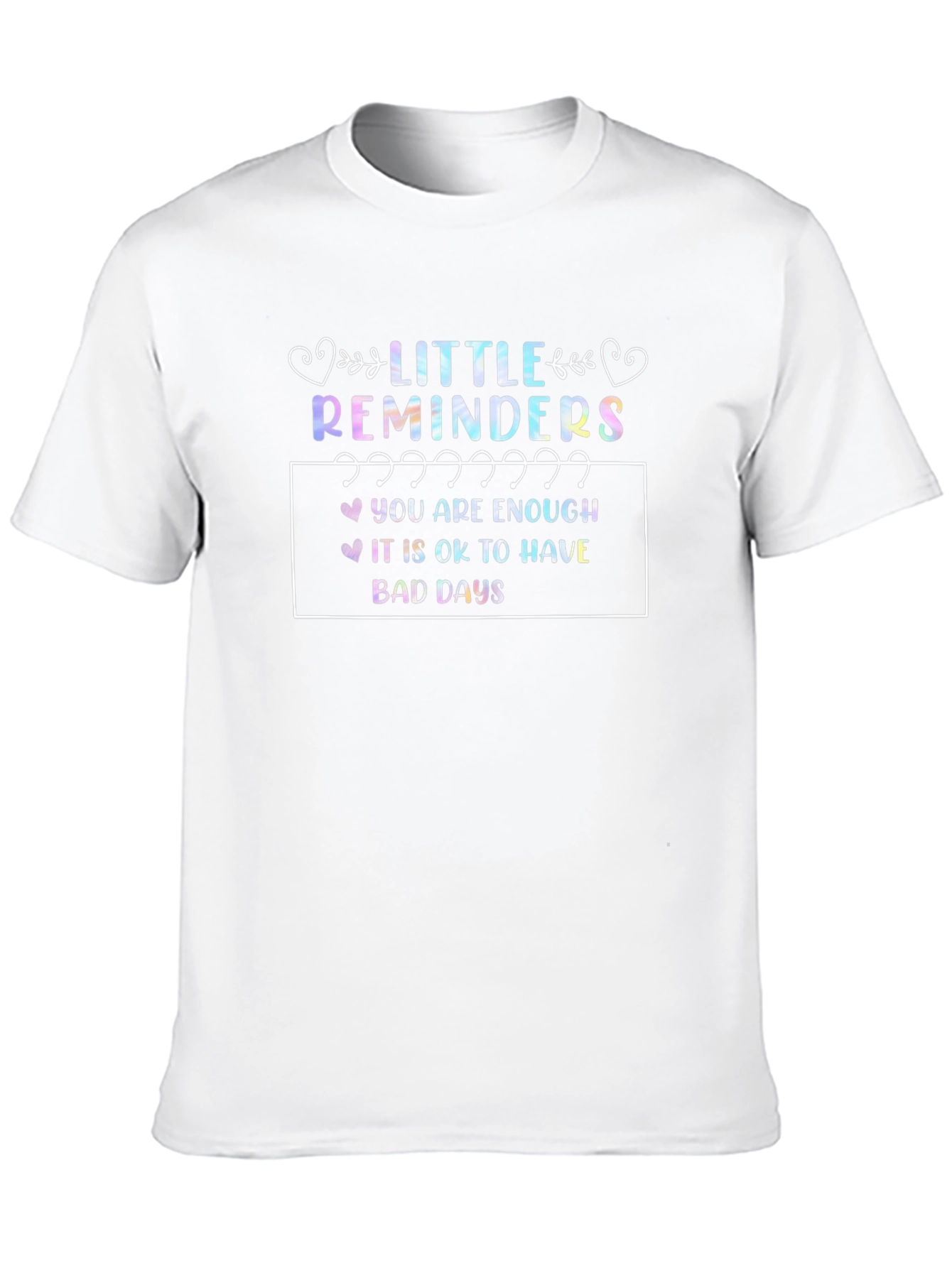 Black Little Reminders Graphic T-Shirt - Unisex view 10