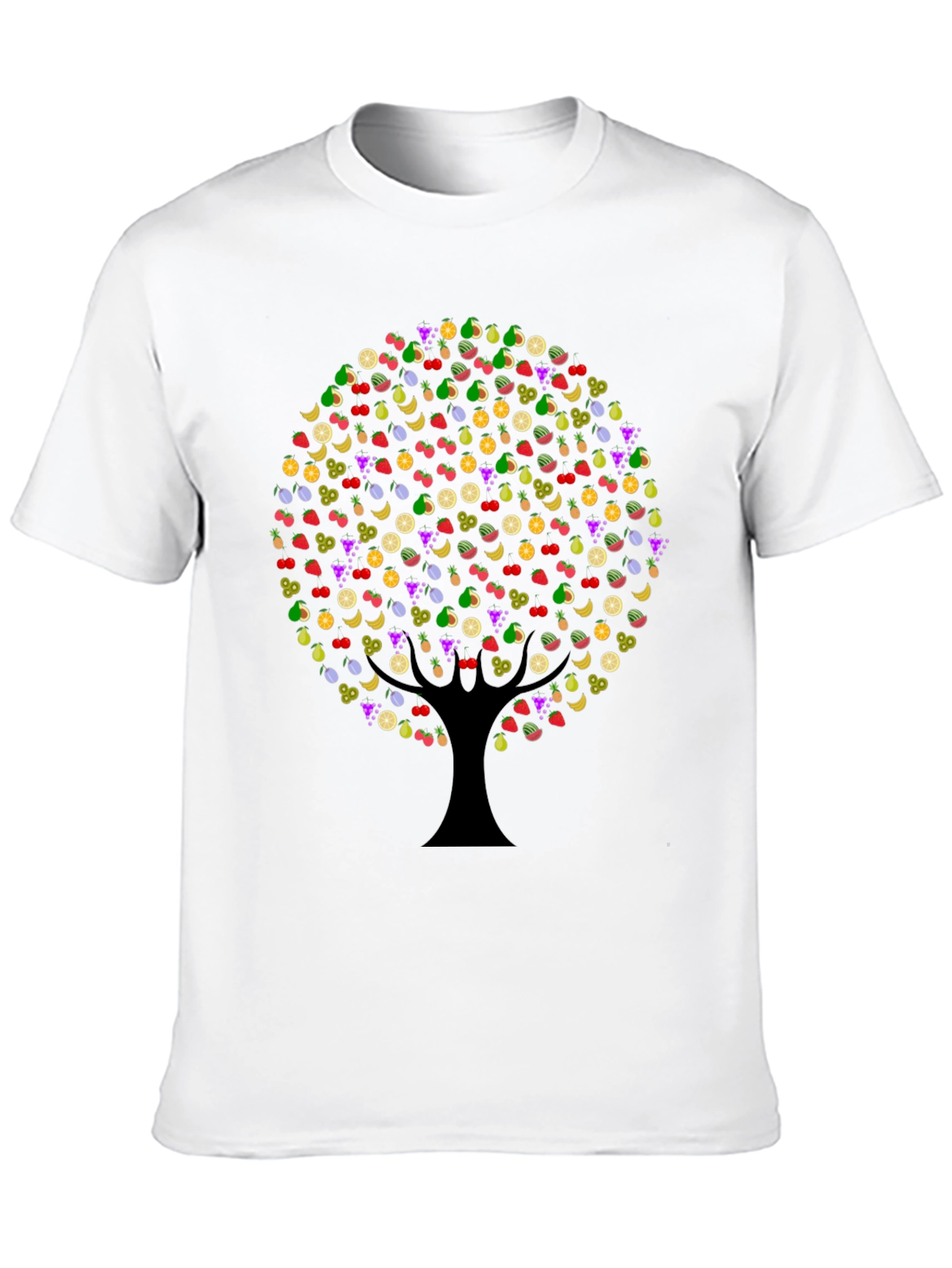 Black Fruit Tree Graphic Tee - Unique Design view 10