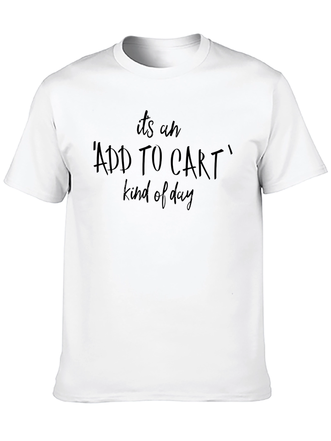 Add To Cart Kind of Day Black Tee - 10