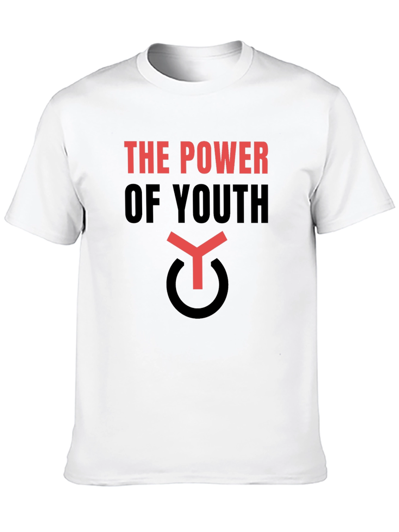 Black The Power Of Youth T-Shirt view 10