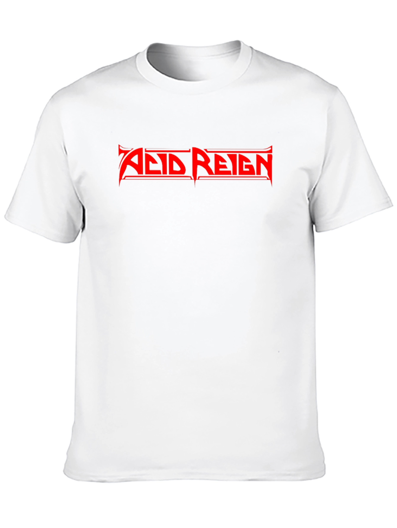 Black Acid Reign Band T-Shirt - Black Cotton Tee view 10