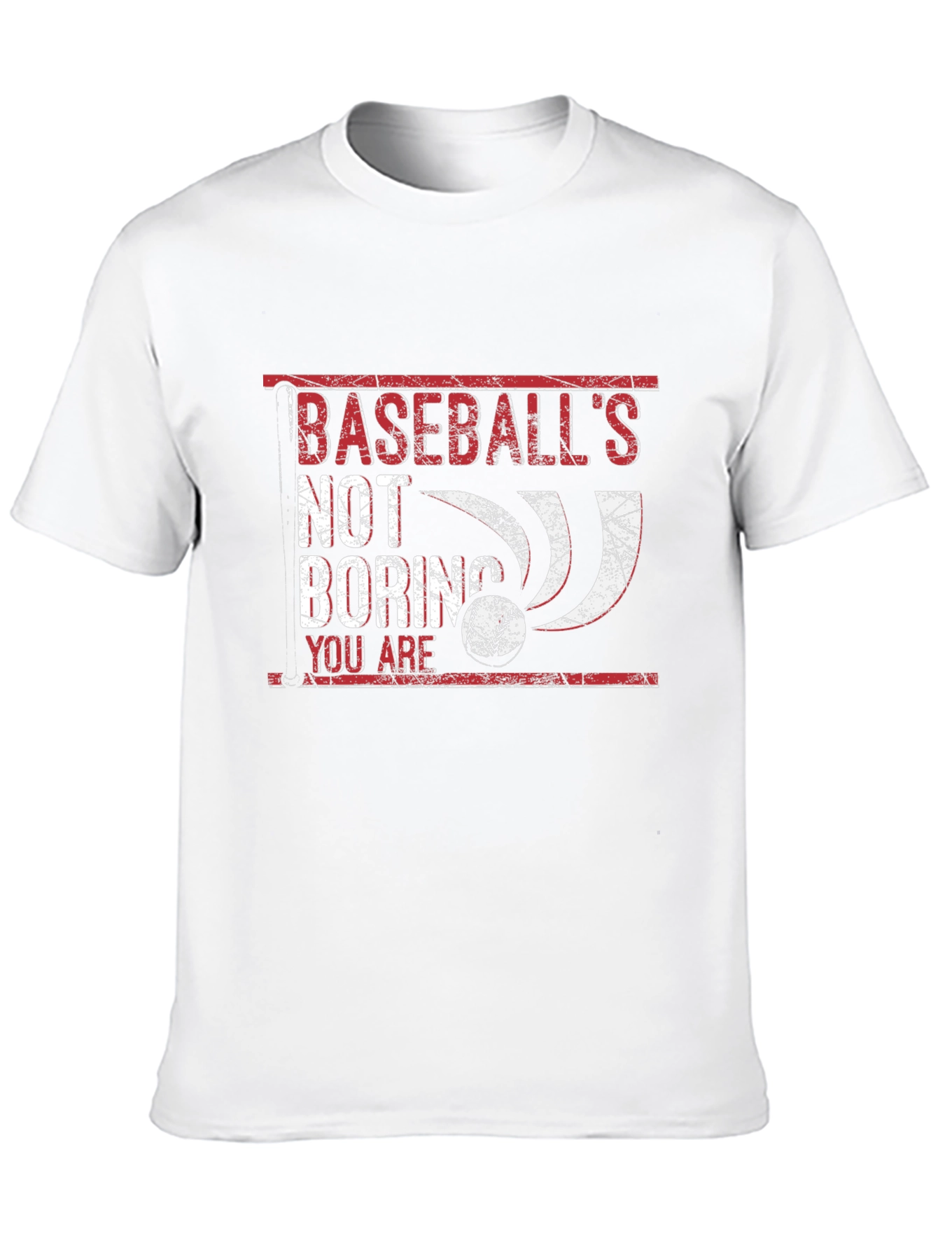 Black Baseball's Not Boring T-Shirt view 10