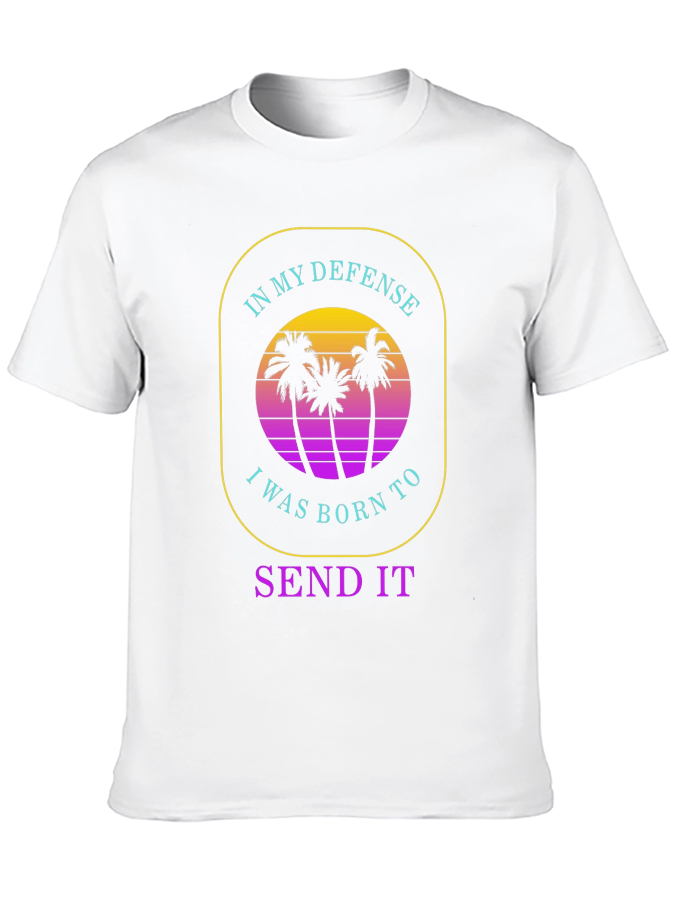 Black In My Defense I Was Born To Send It T-Shirt view 10