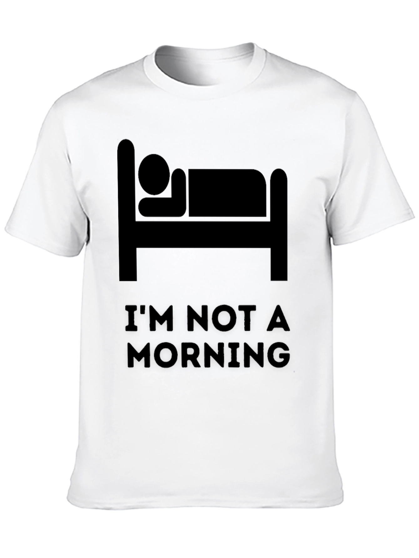 Black I'm Not A Morning Person Graphic Tee view 10