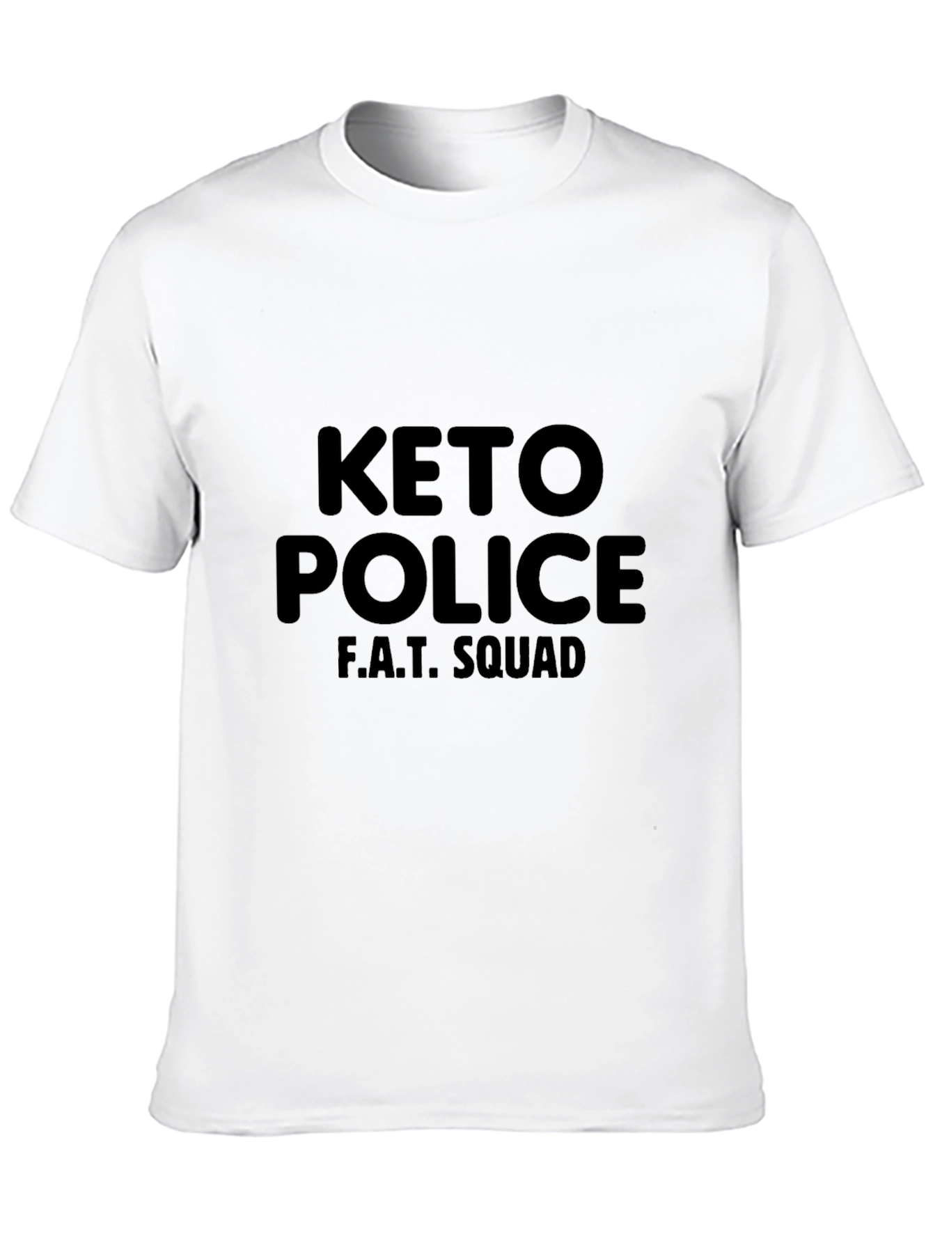Black Keto Police F.A.T. Squad Black T-Shirt view 10