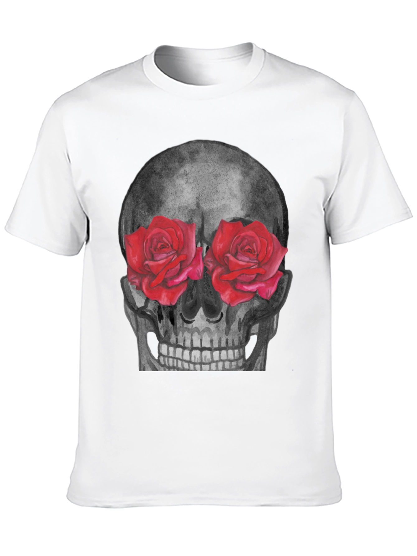 Black Skull & Roses Graphic Tee - Unique Design view 10
