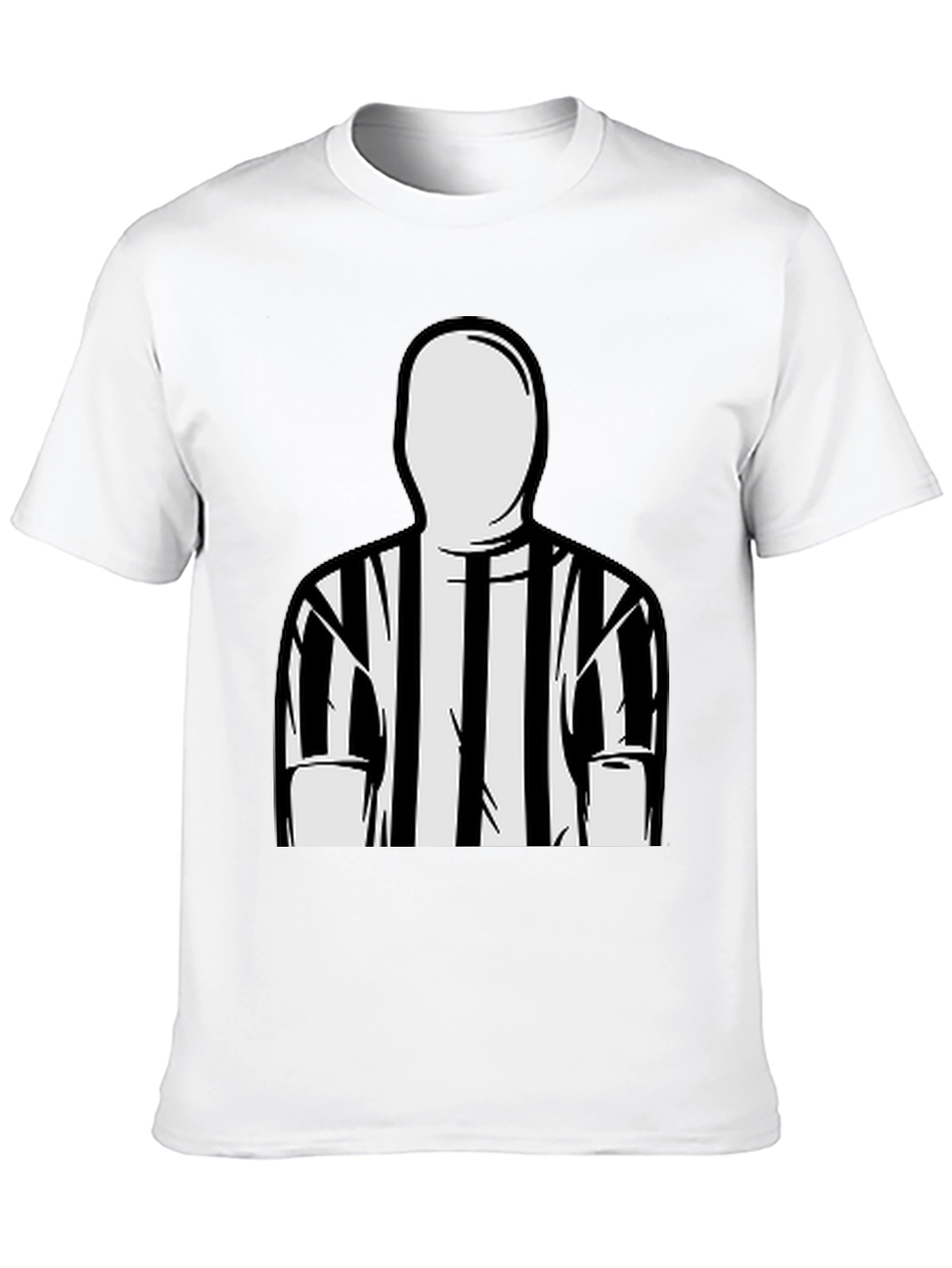 Black Referee Striped T-Shirt view 10