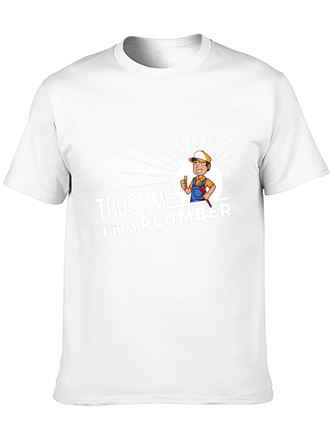 Black Trust Me I'm A Plumber Graphic T-Shirt view 10