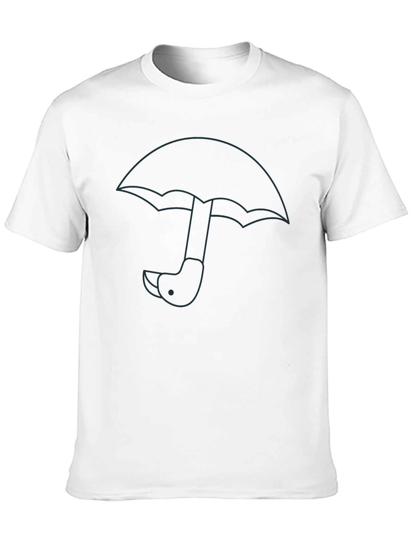 Black Umbrella Graphic Tee - Stylish Comfort view 10