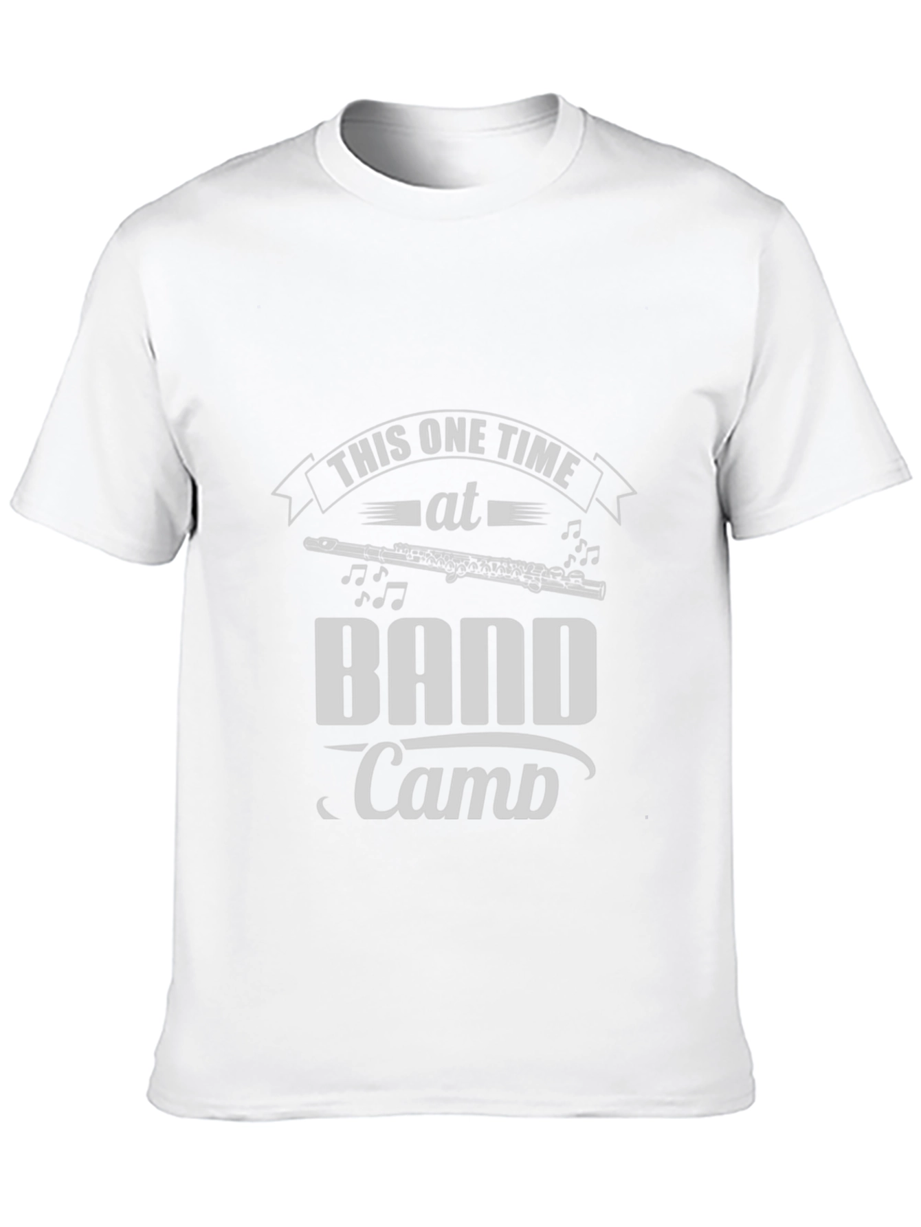 Black Band Camp Flute Tee - Musician Humor T-Shirt view 10