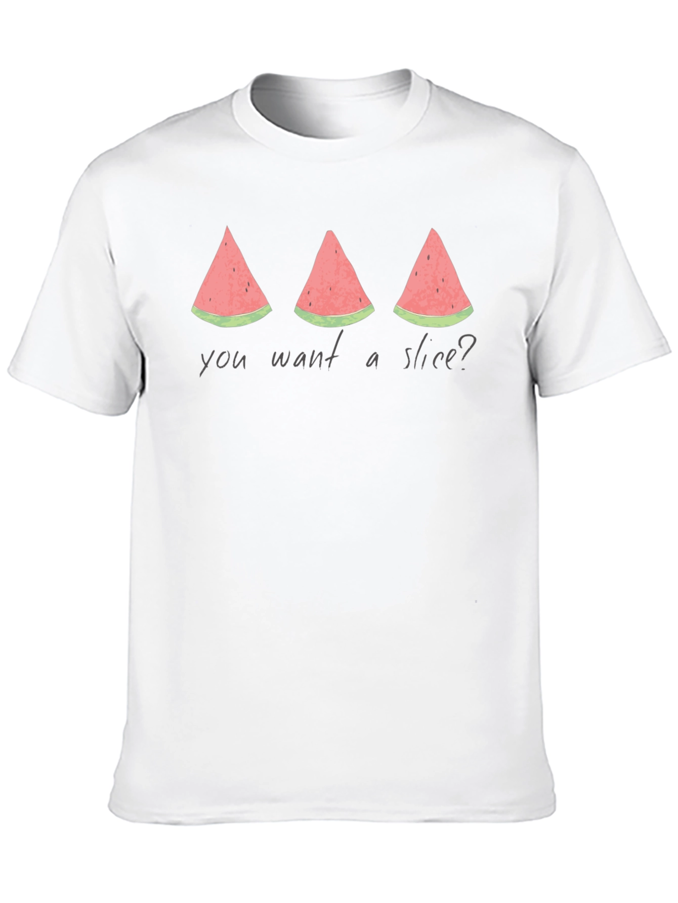 Black Watermelon Slice Graphic Tee - Funny Summer Shirt view 10