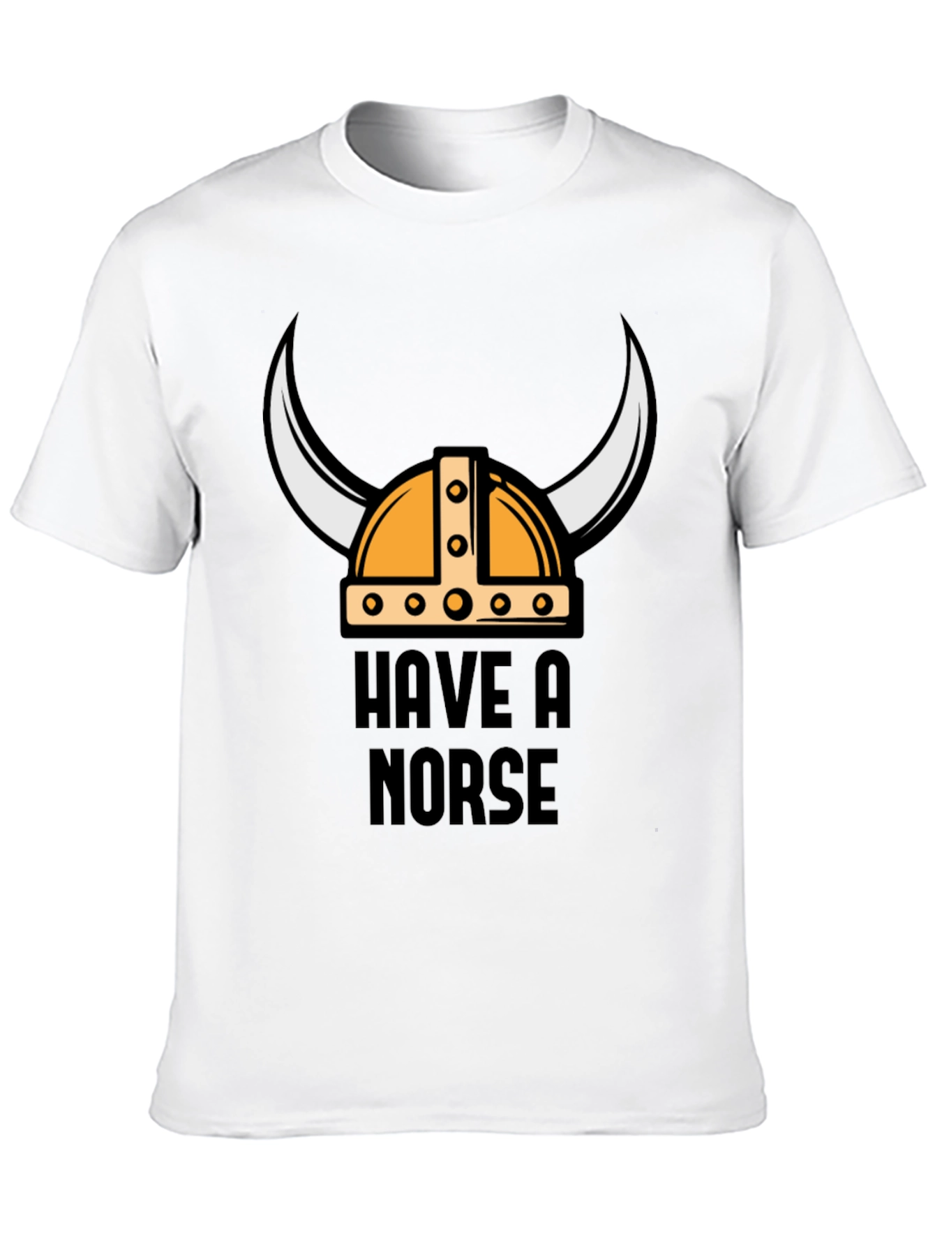 Black Have A Norse Day Viking Helmet T-Shirt view 10
