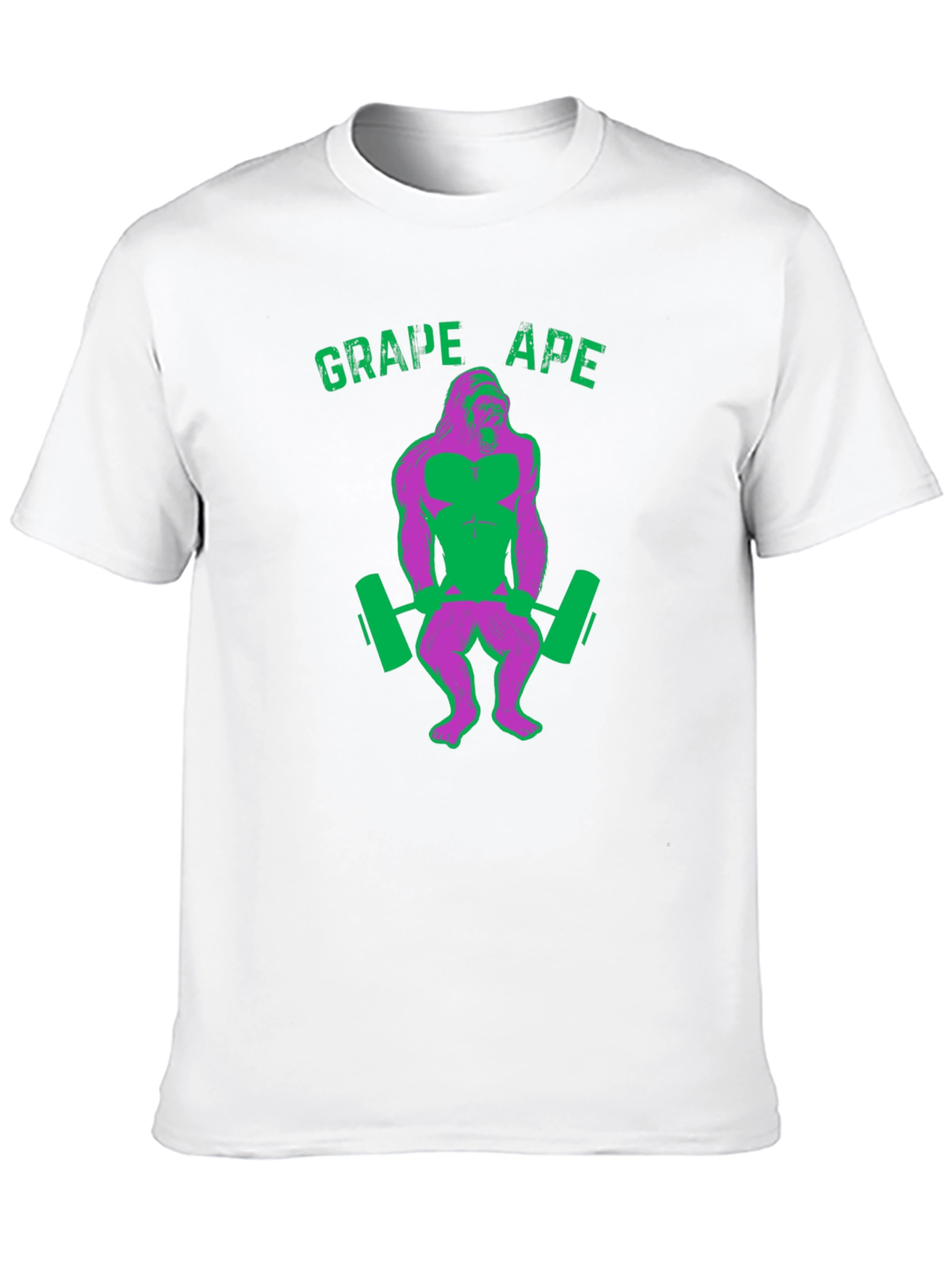 Black Grape Ape Gym T-Shirt - Funny Workout Shirt view 10