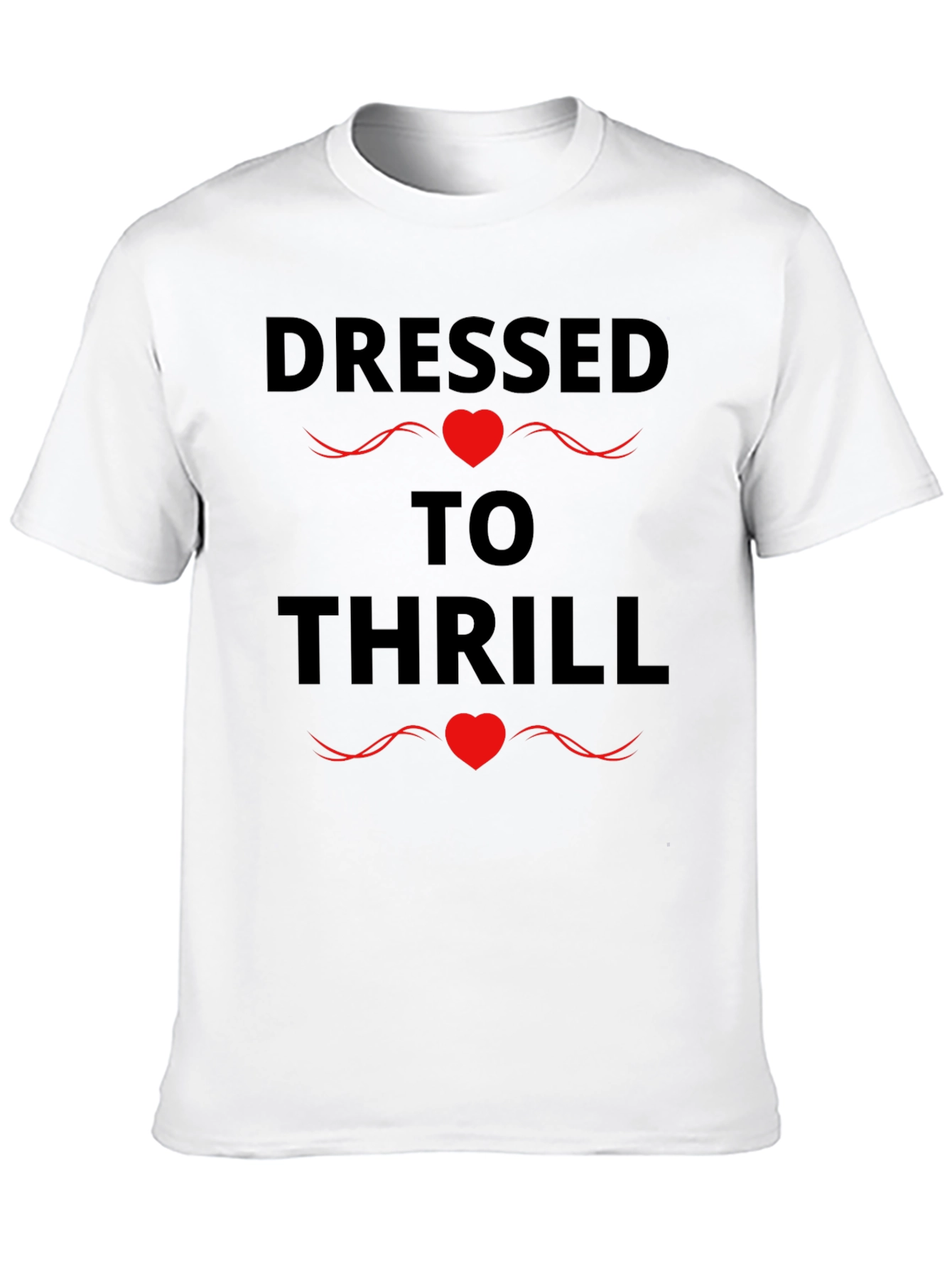 Black Dressed to Thrill Graphic Print Black T-Shirt view 10