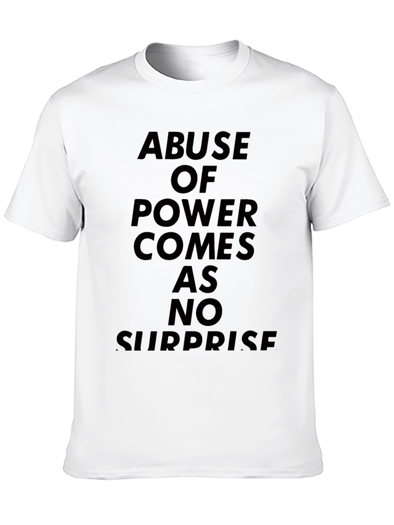 Black Abuse of Power T-Shirt - Bold Statement Tee view 10