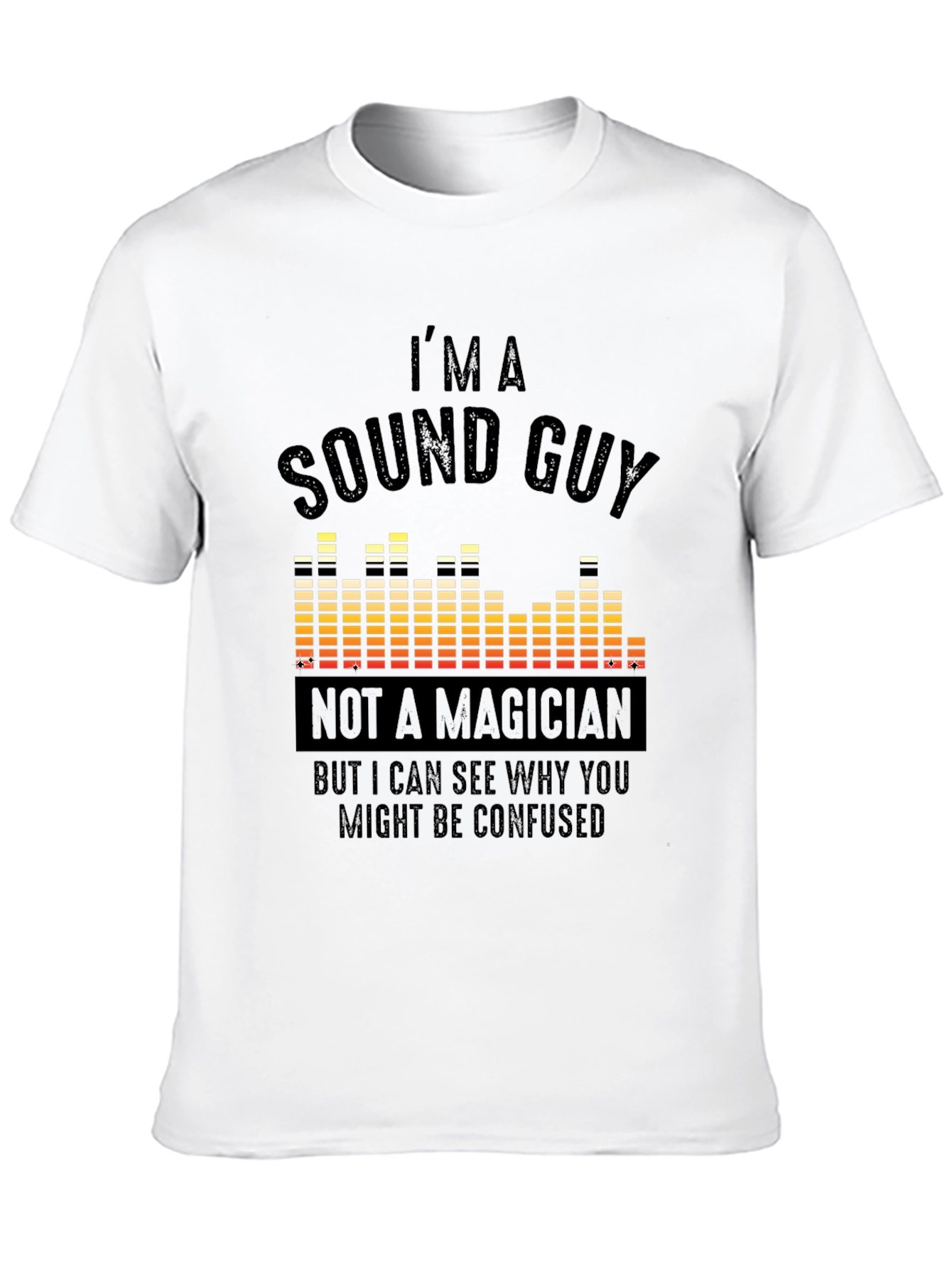 Black Sound Guy T-Shirt - Funny Audio Engineer Tee view 10