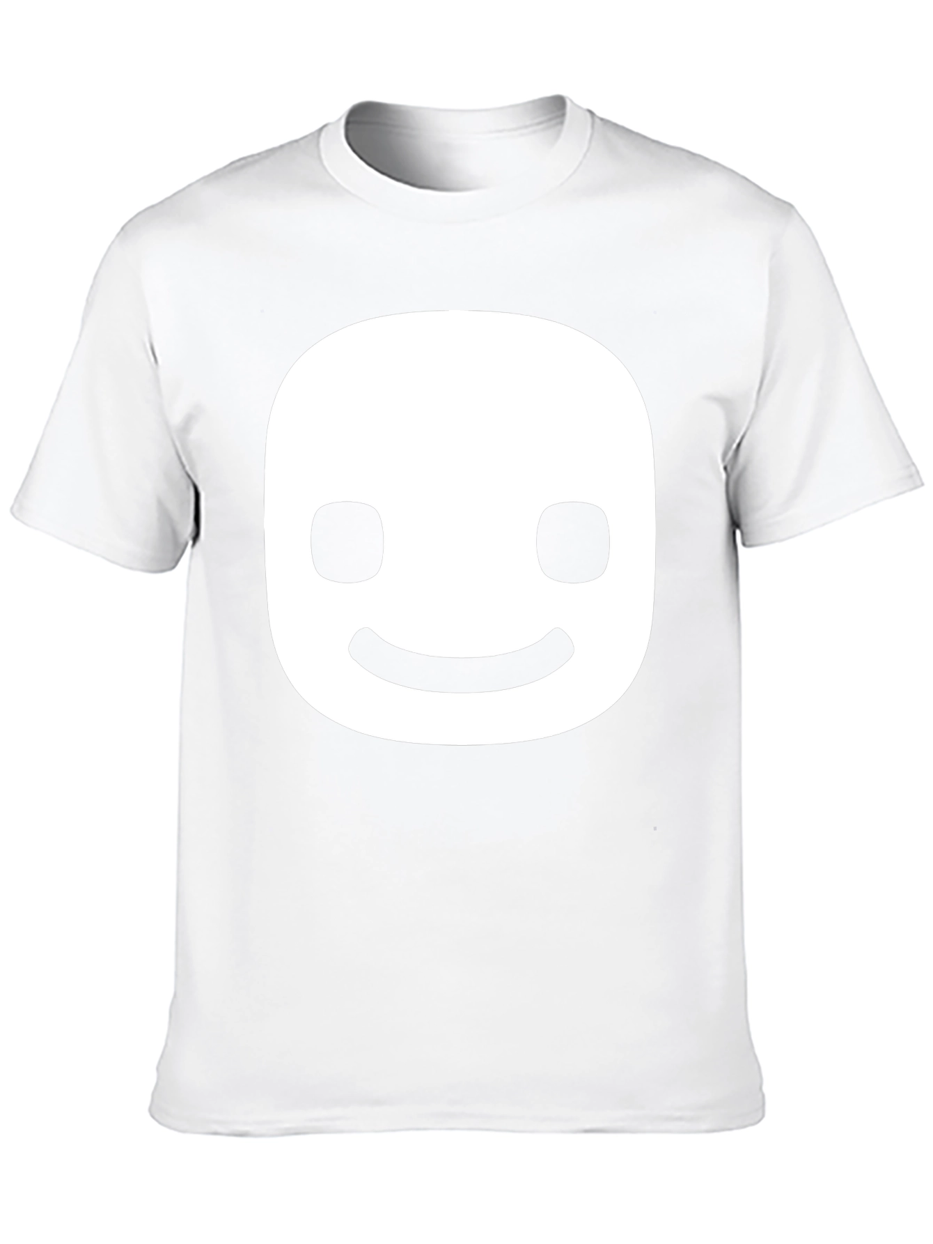 Black Smiling Face Graphic Tee - Black Cotton Blend view 10