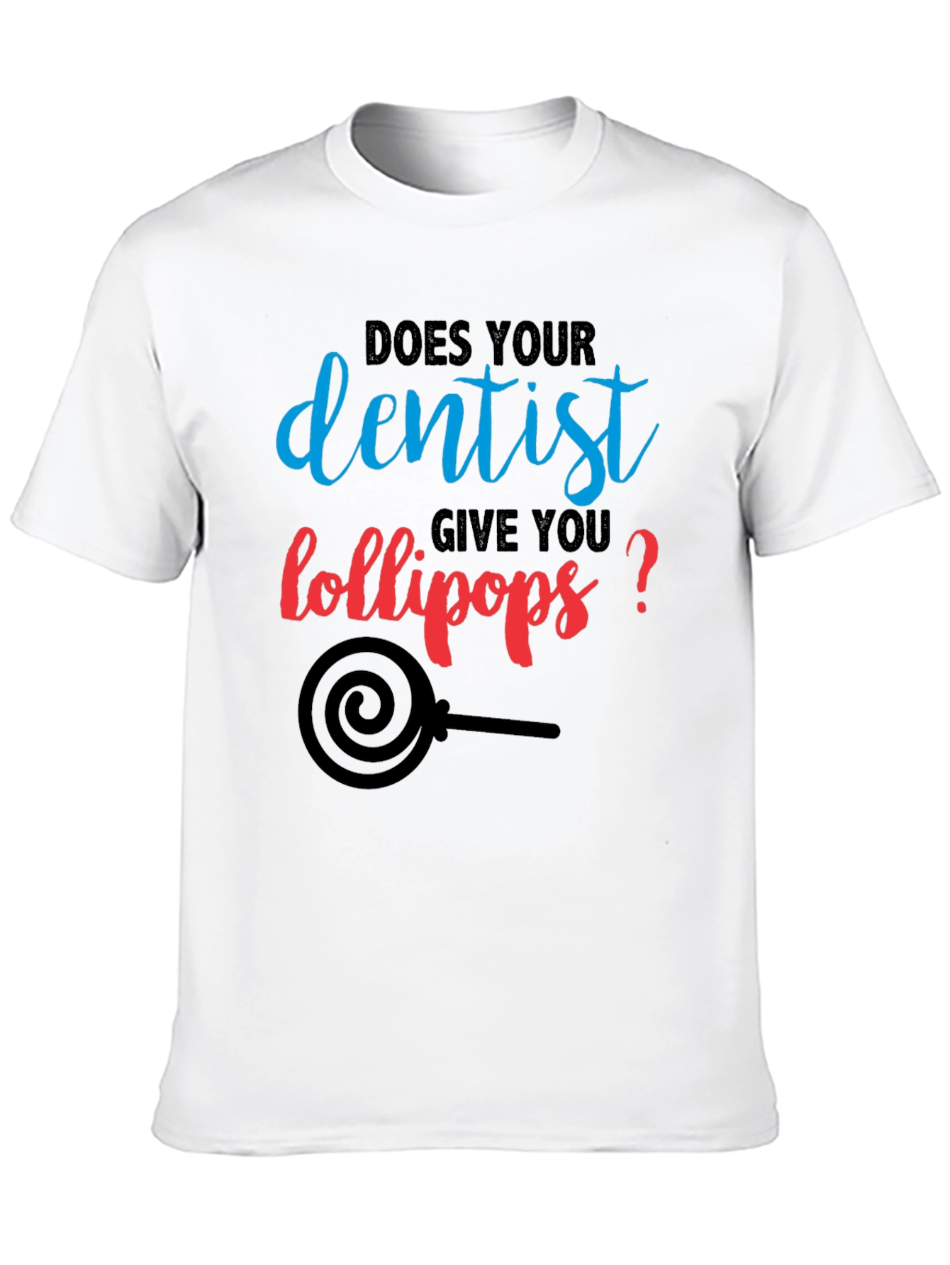 Black Dentist Lollipop T-Shirt - Funny Dental Humor Tee view 10