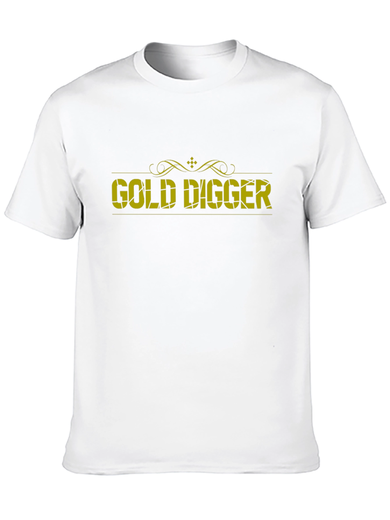 Black Gold Digger Graphic Black T-Shirt view 10