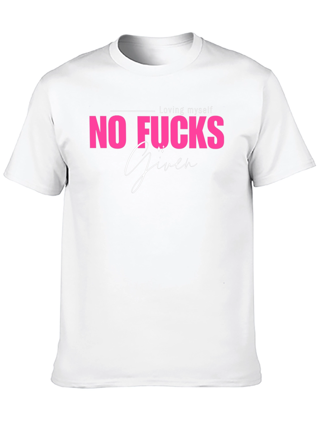 Black No Fucks Given Graphic Tee - Black Casual T-Shirt view 10
