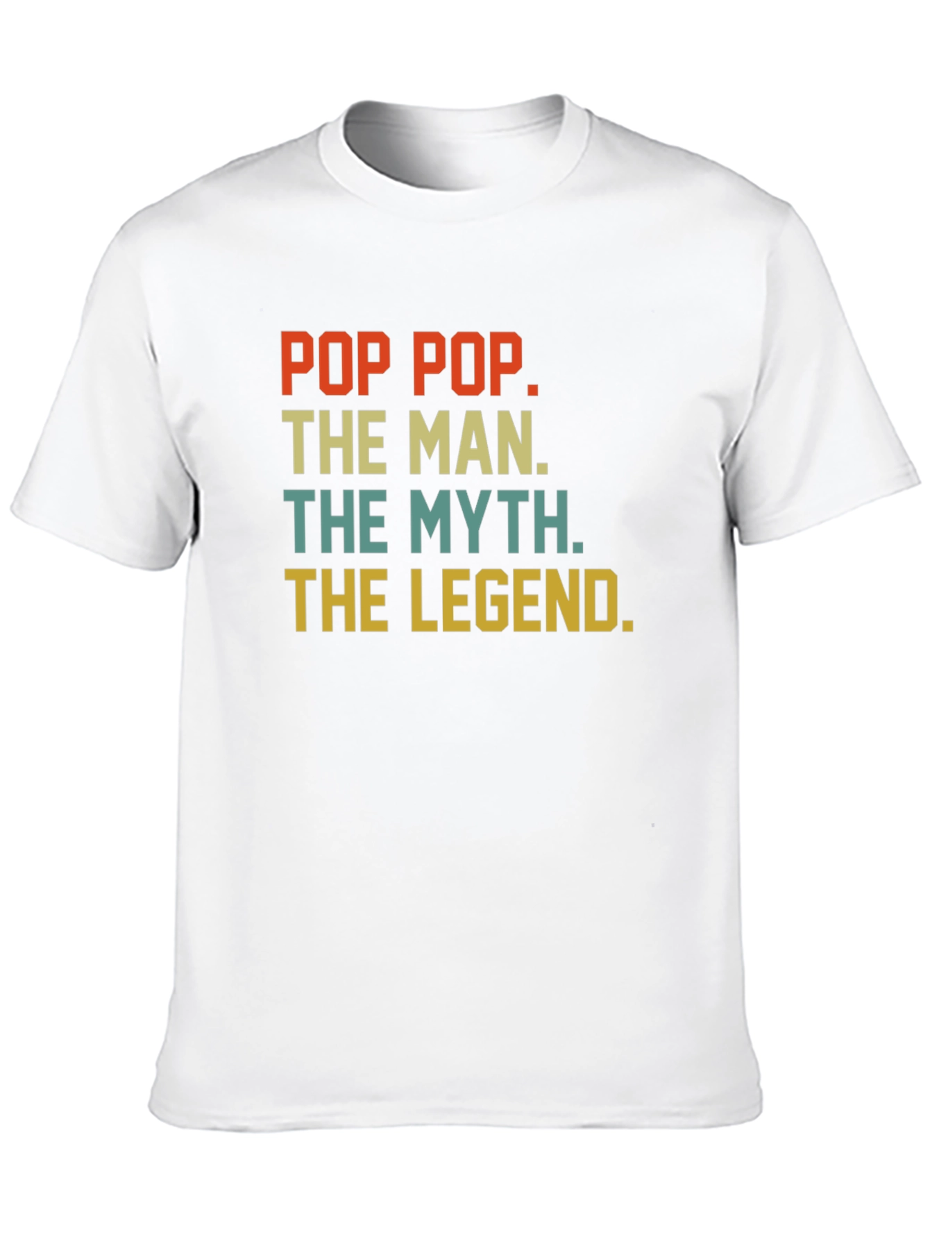 Black Pop Pop The Man The Myth The Legend T-Shirt view 10