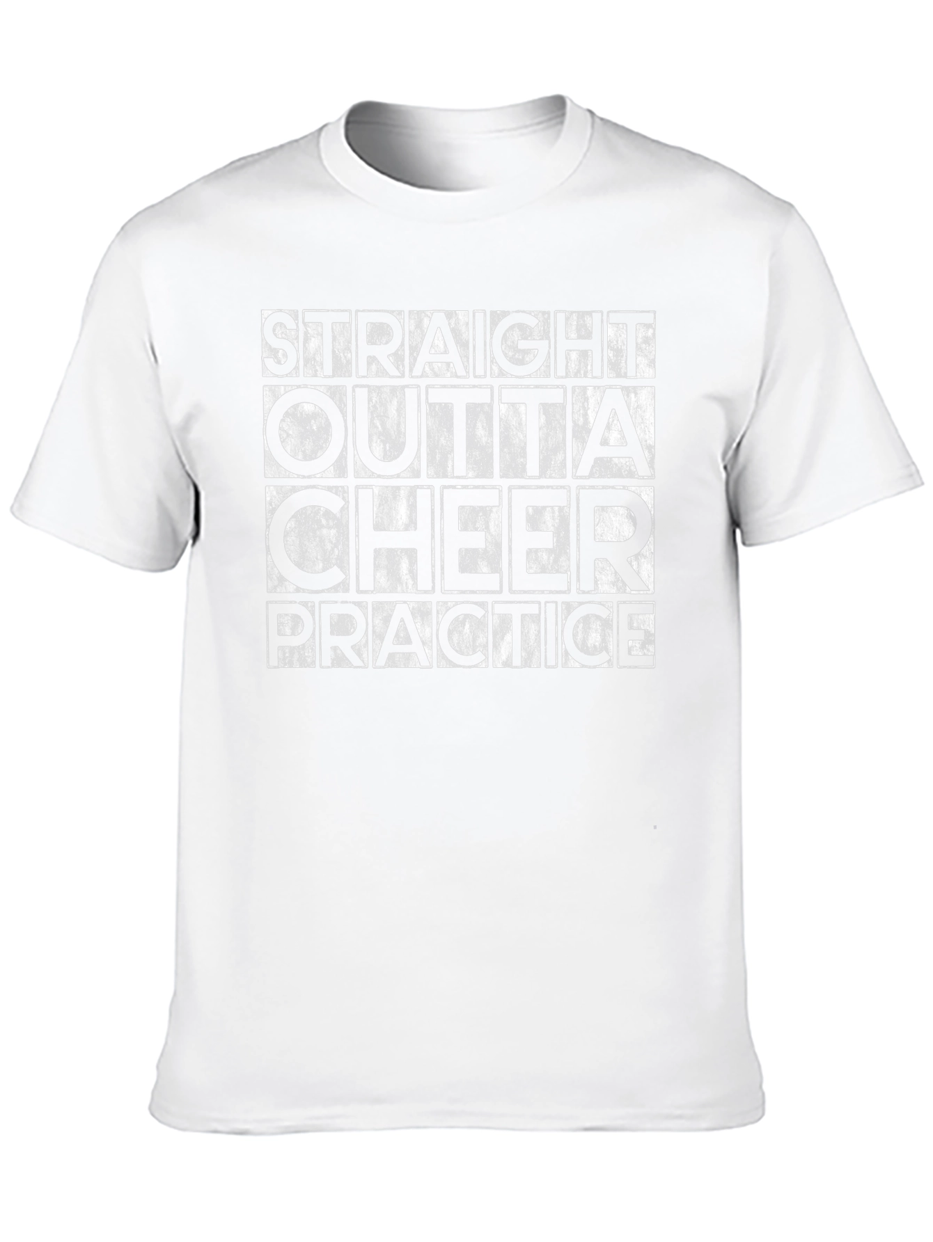 Black Straight Outta Cheer Practice T-Shirt view 10